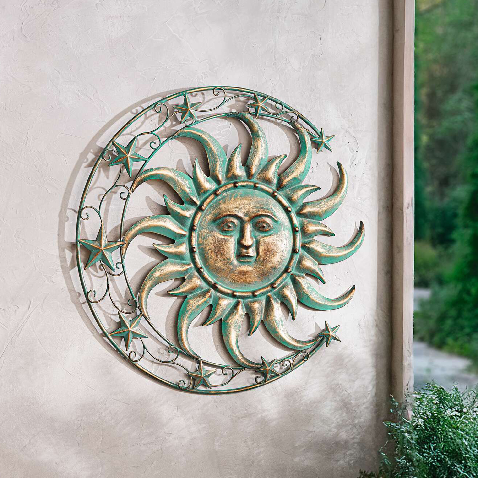 Wanddeko "Sonne, Mond &amp; Sterne"  im Frank Flechtwaren Online Shop kaufen