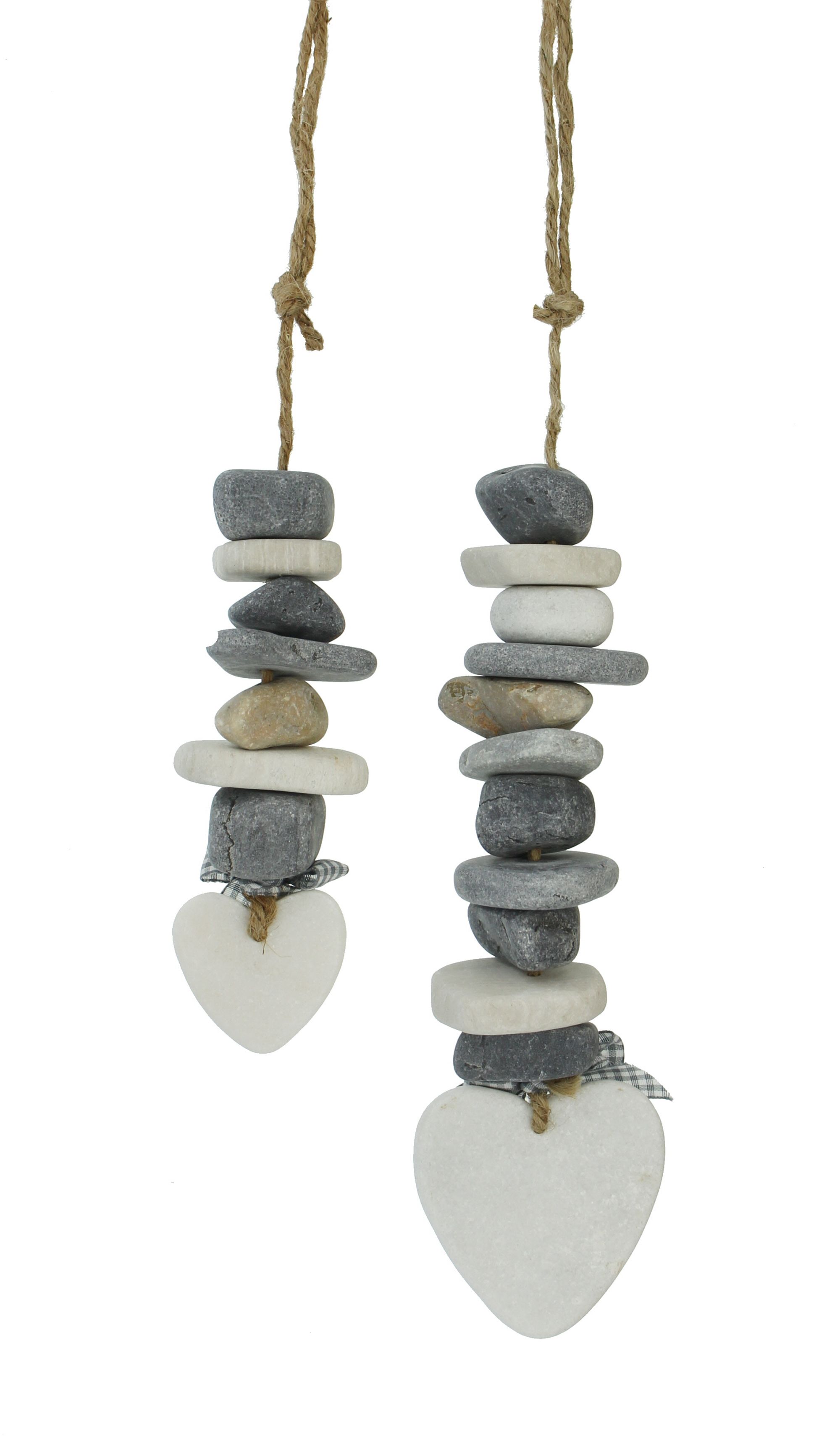 Hänger "Steinherz", 2er Set im Frank Flechtwaren Online Shop für Ostern kaufen Hänger "Steinherz", 2er Set im Frank Flechtwaren Online Shop für Ostern kaufen