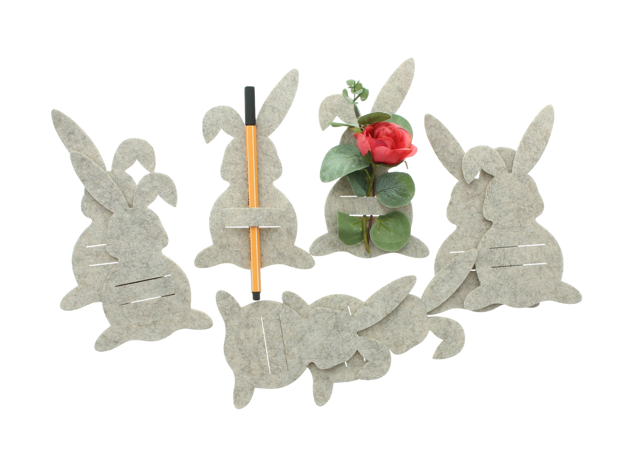 Bestecktasche "Häschen", 8er Set  im Frank Flechtwaren Online Shop für Gerade eingetroffen kaufen