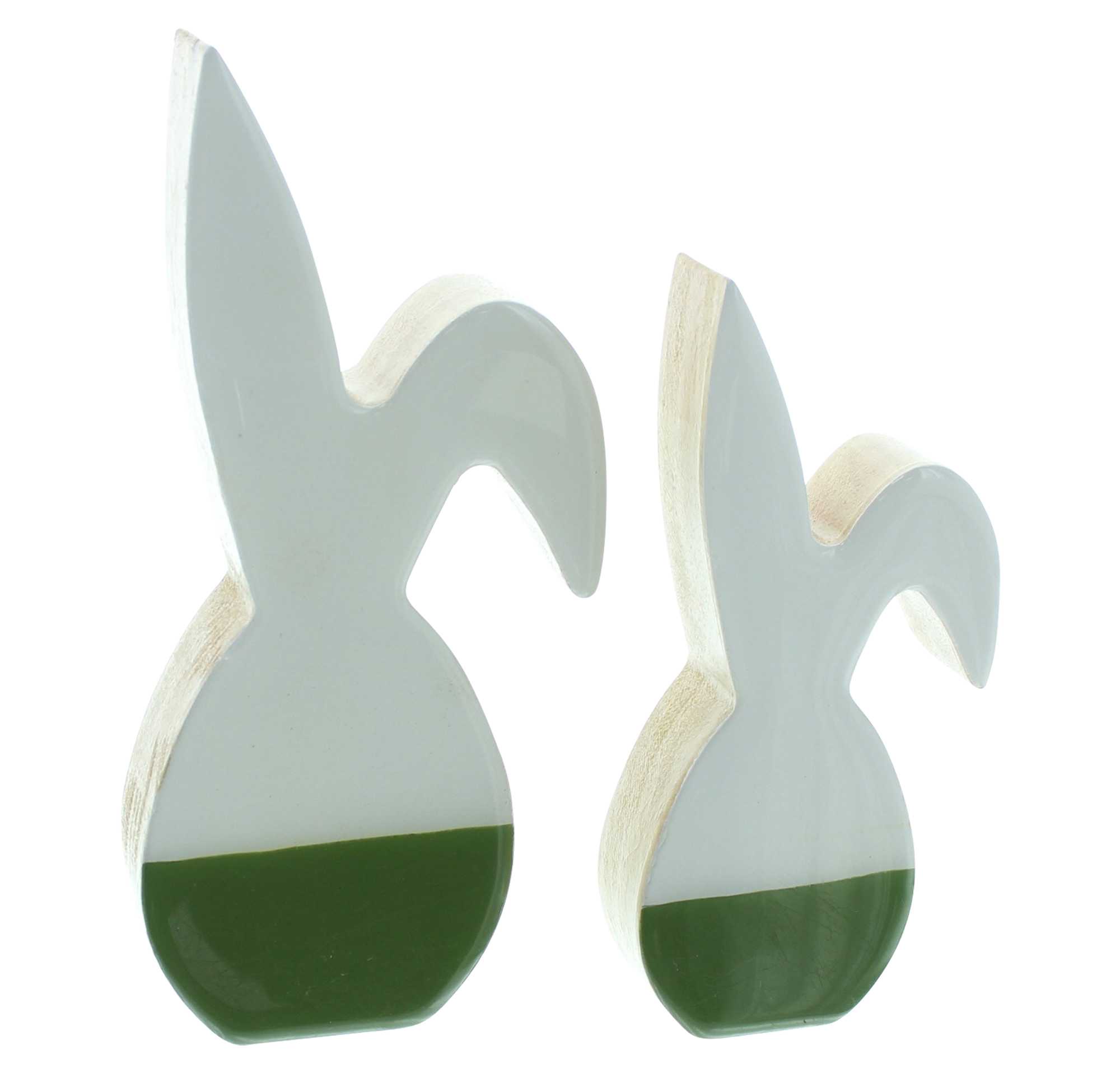 Hase "Two-Tone", 2er Set  im Frank Flechtwaren Online Shop für Ostern kaufen