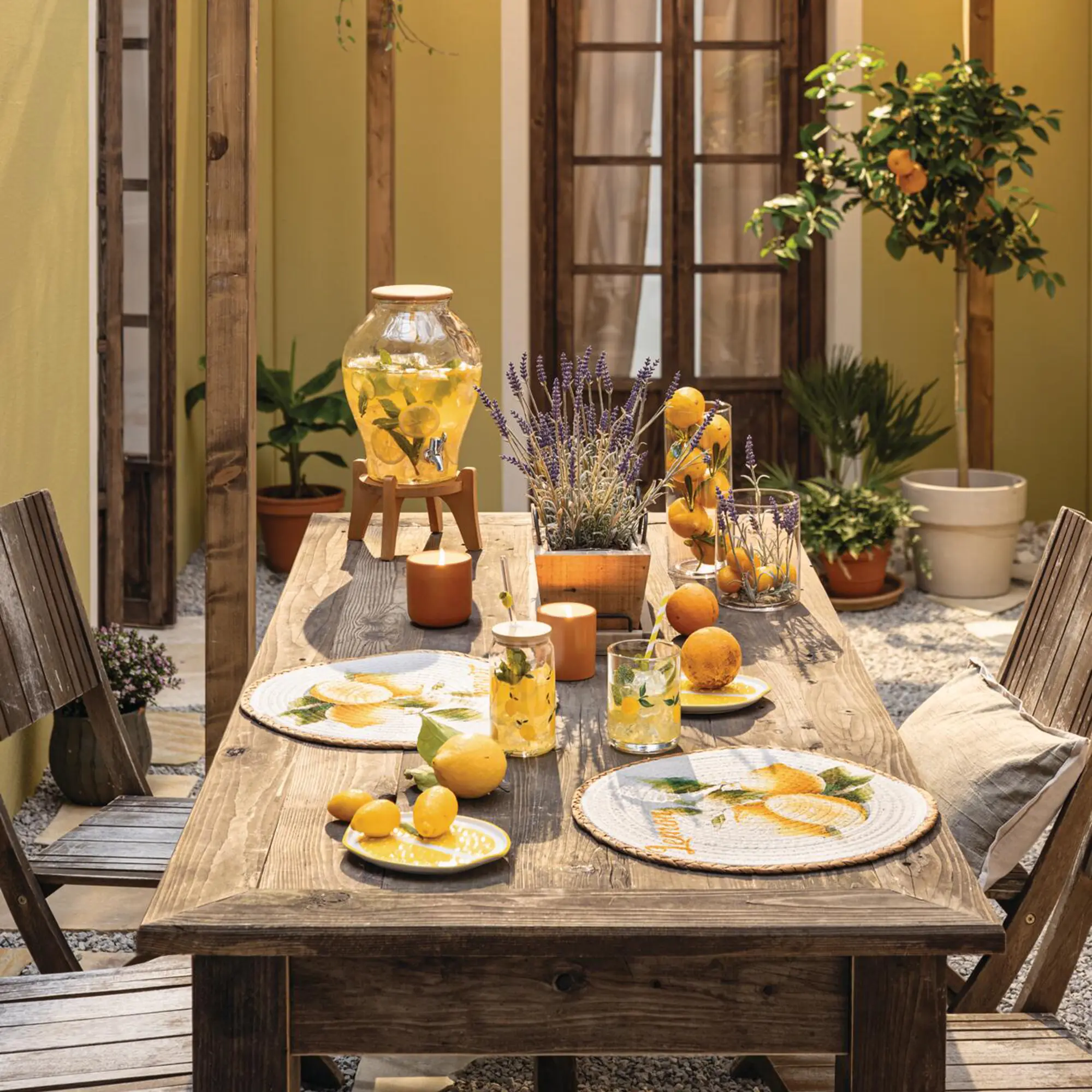 Platzmatte "Lemon", 2er Set  im Frank Flechtwaren Online Shop für Tischsets kaufen