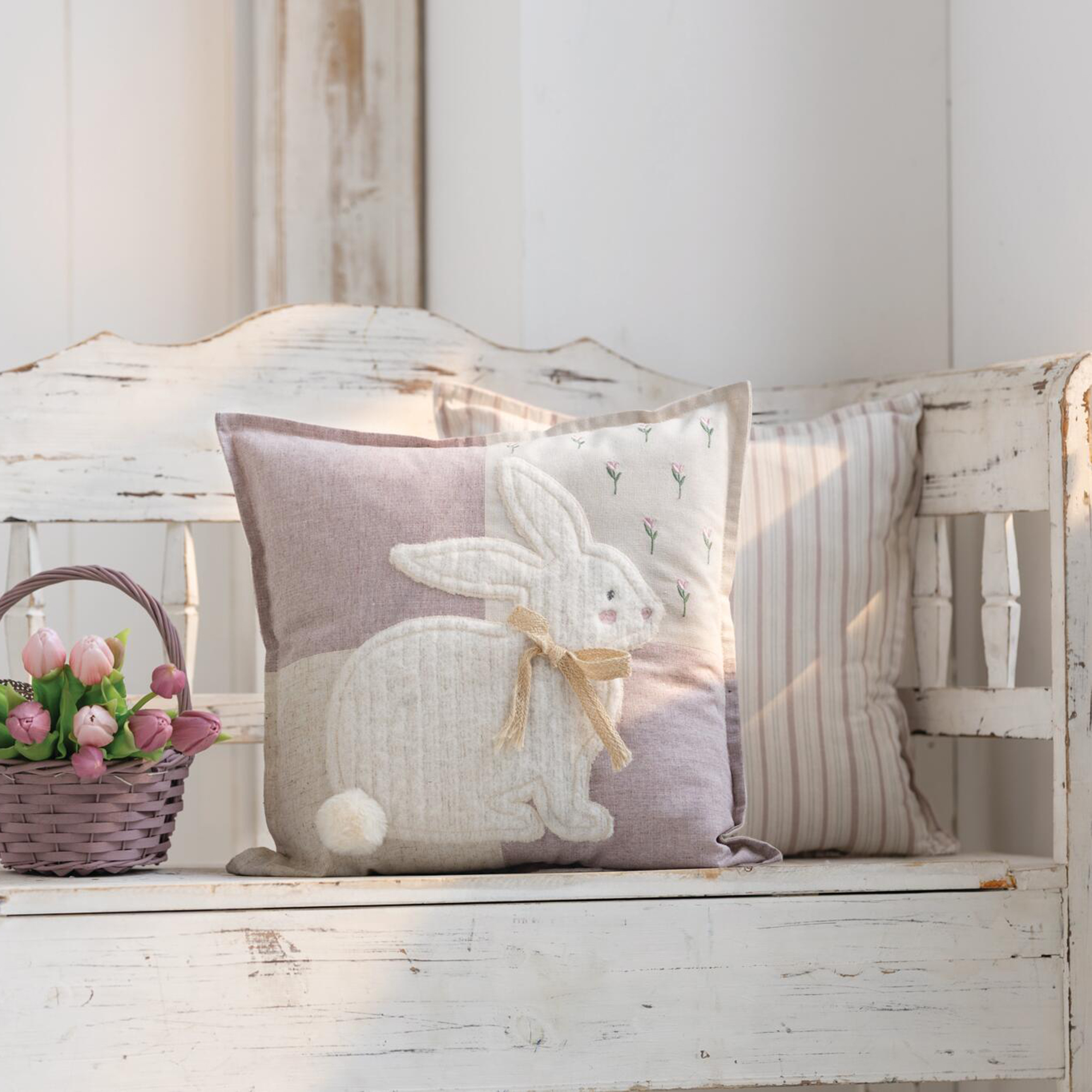 Deko-Kissenhülle "Kuschelhase"  im Frank Flechtwaren Online Shop kaufen