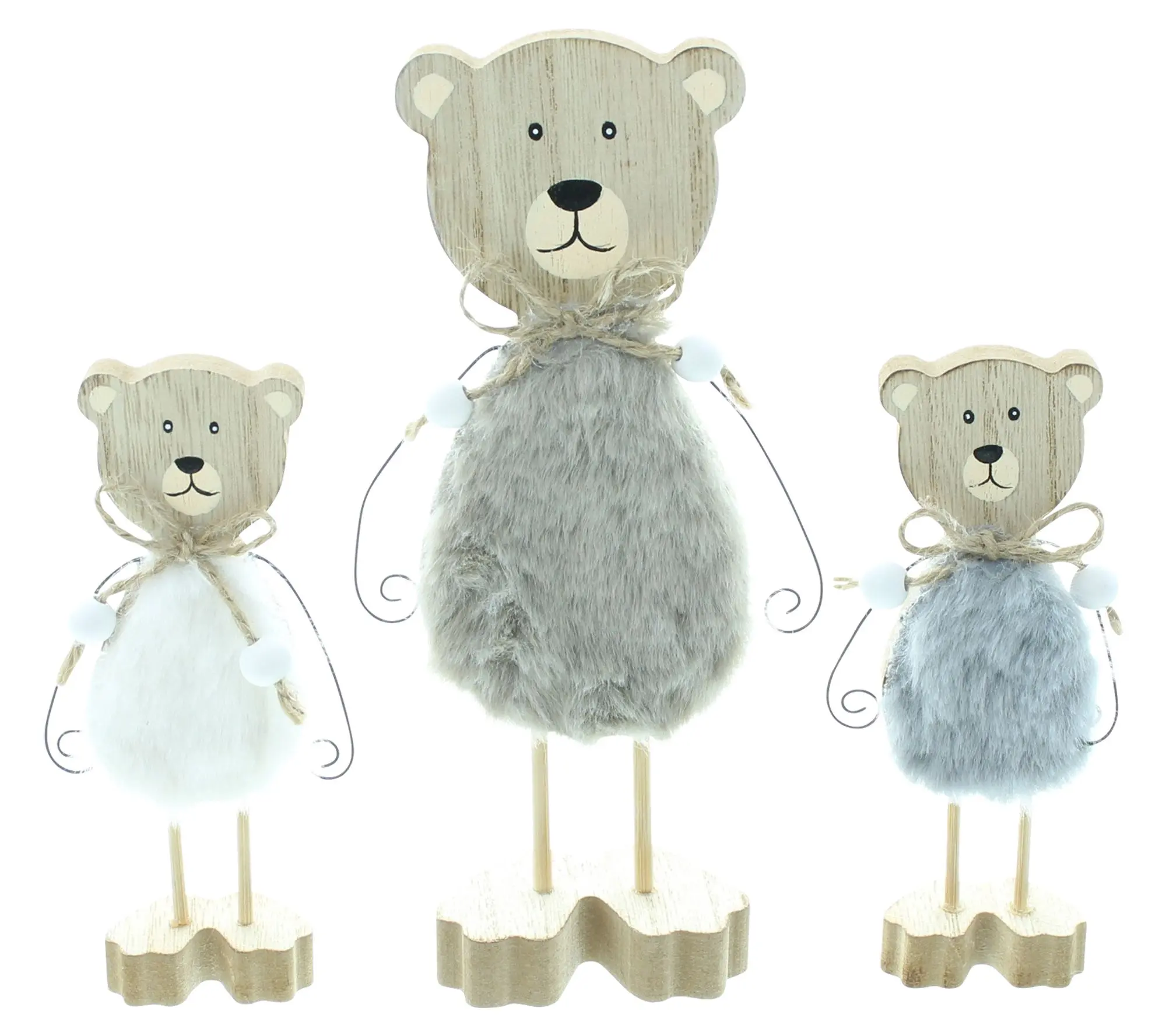Figur "Bären", 3er Set im Frank Flechtwaren Online Shop für Dekofiguren kaufen Figur "Bären", 3er Set im Frank Flechtwaren Online Shop für Dekofiguren kaufen