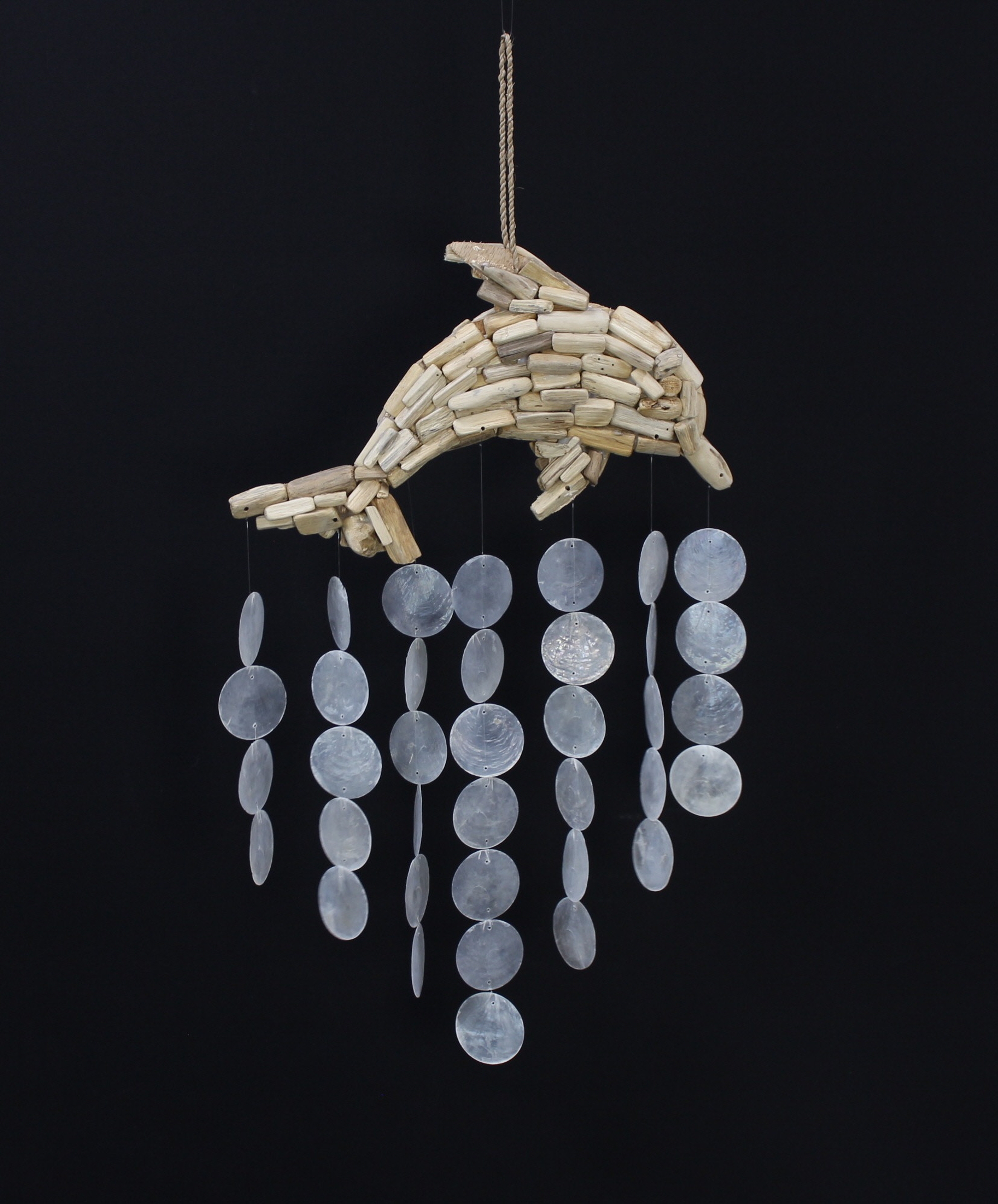 Delfinhänger "Capiz"  im Frank Flechtwaren Online Shop für Gerade eingetroffen kaufen