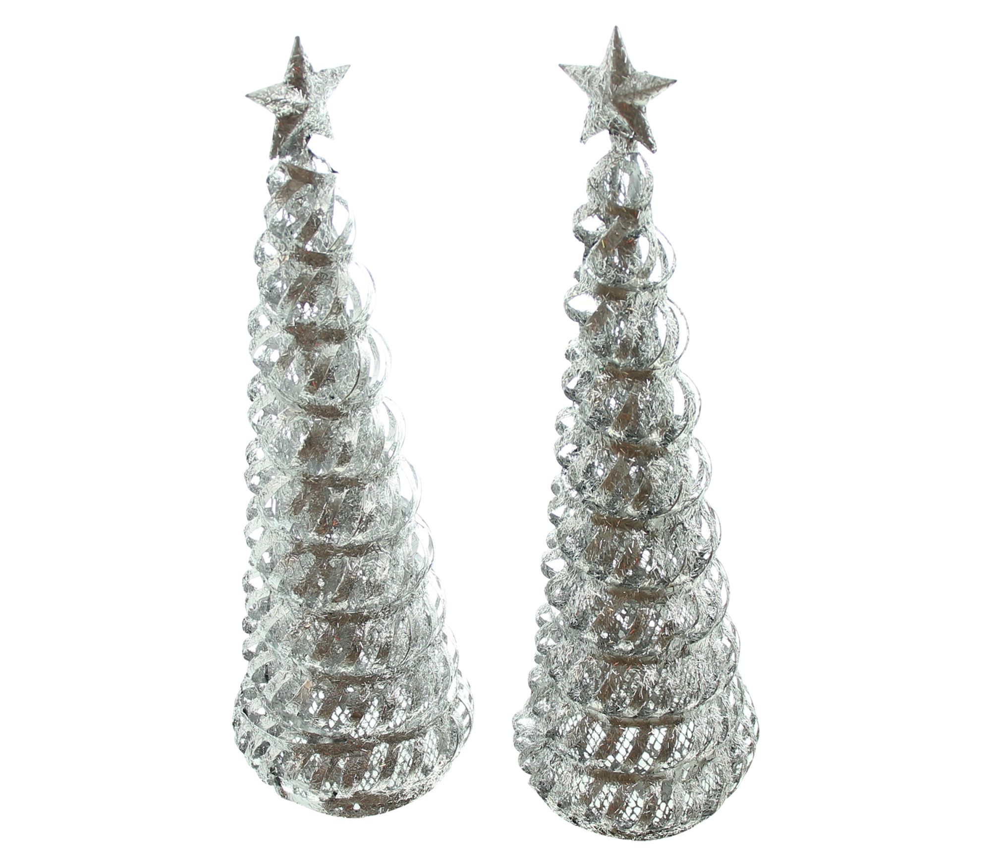 Tanne "Silbersternchen", 2er Set  im Frank Flechtwaren Online Shop für Weihnachten kaufen
