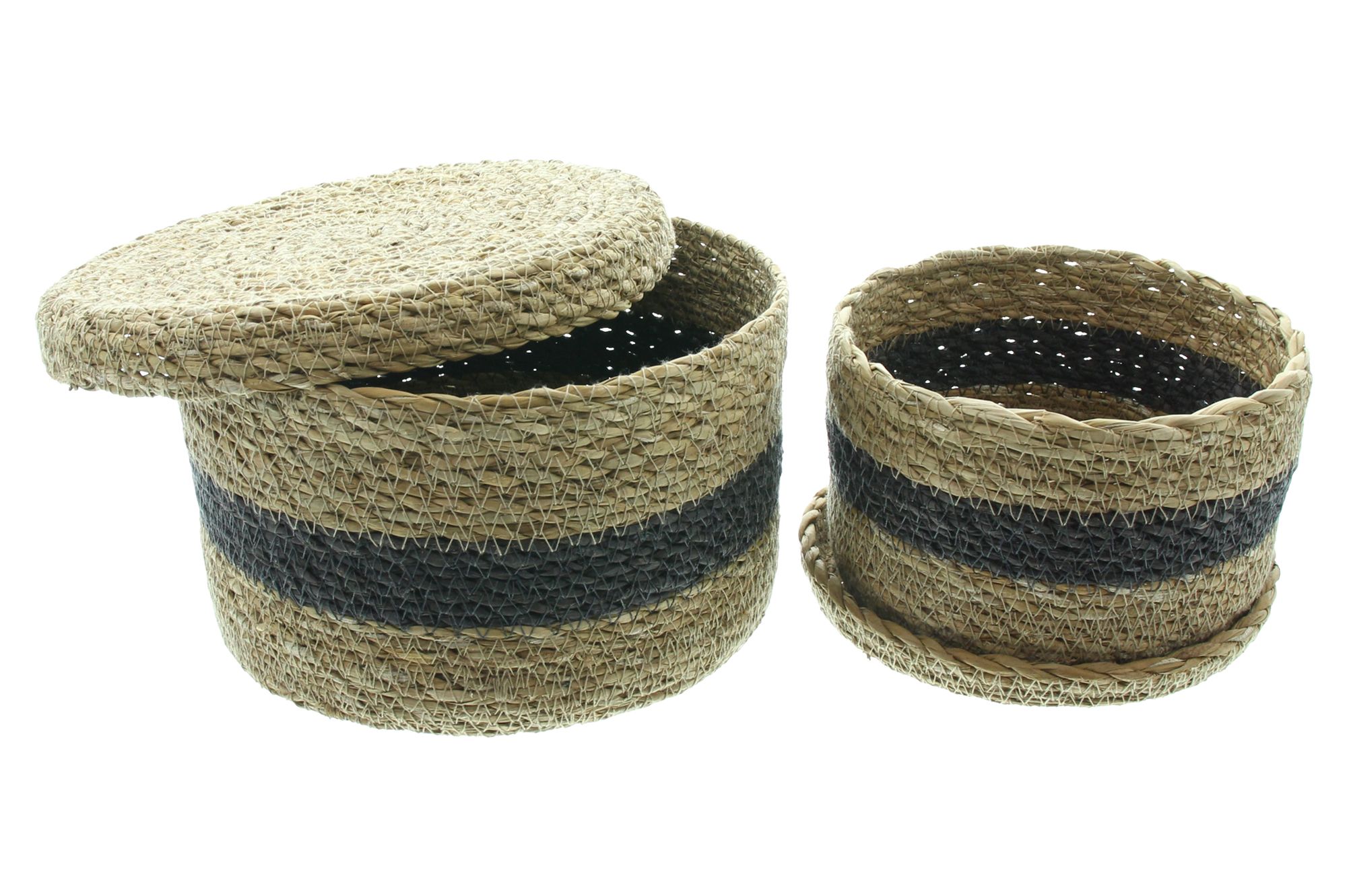 Füllkorb "Karima" mit Deckel, 2er Set im Frank Flechtwaren Online Shop für Füllkörbe & Universalkörbe kaufen Füllkorb "Karima" mit Deckel, 2er Set im Frank Flechtwaren Online Shop für Füllkörbe & Universalkörbe kaufen