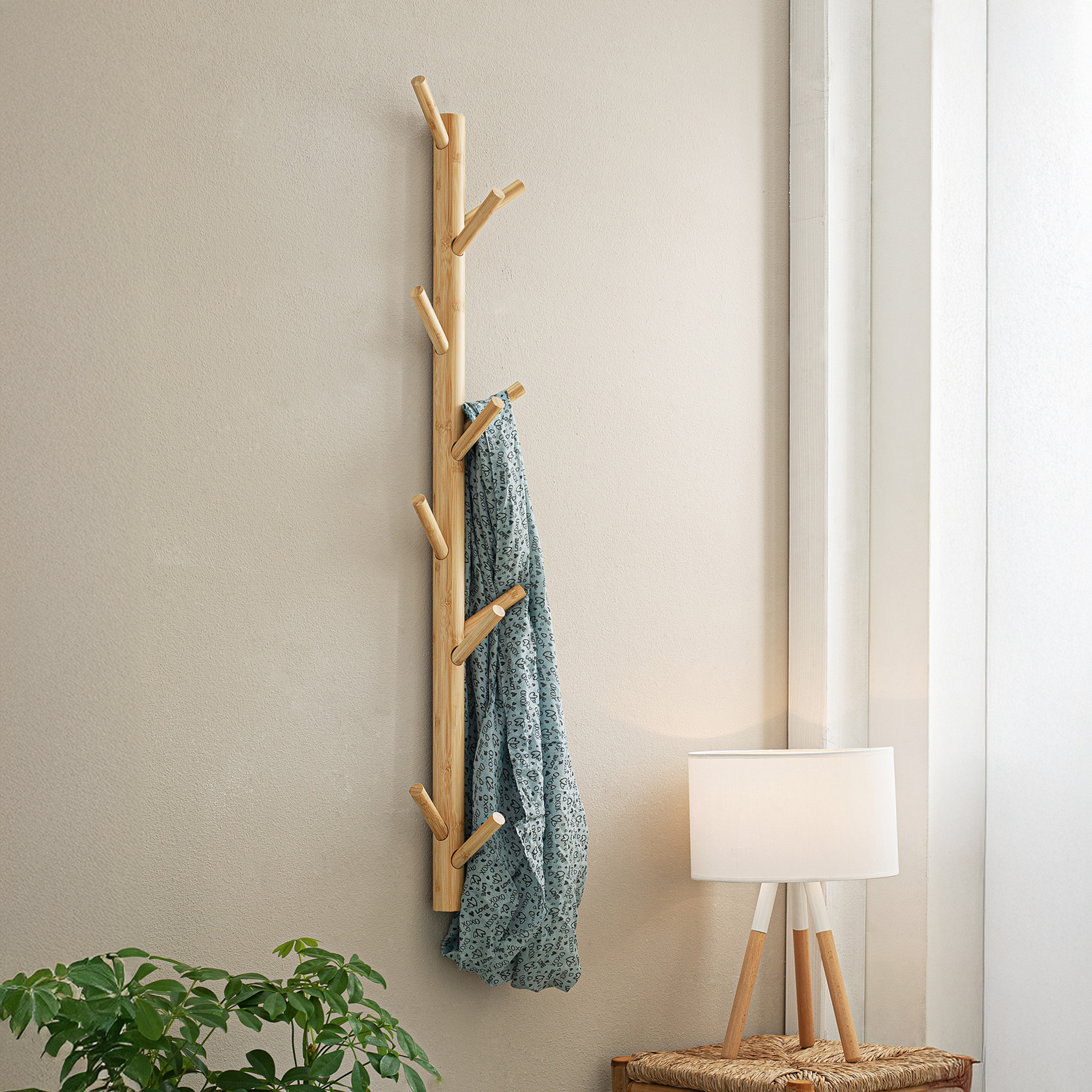 Wandgarderobe "Natur"  im Frank Flechtwaren Online Shop kaufen