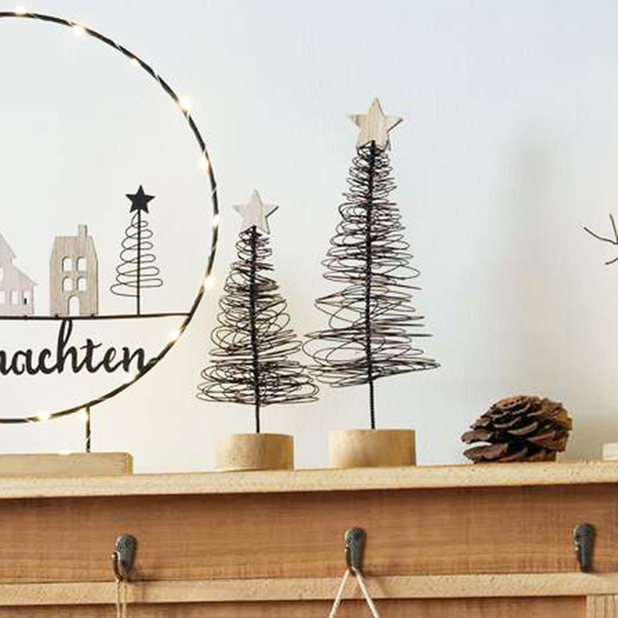 Weihnachtsdeko "Spiral-Tanne", 2er Set  im Frank Flechtwaren Online Shop kaufen