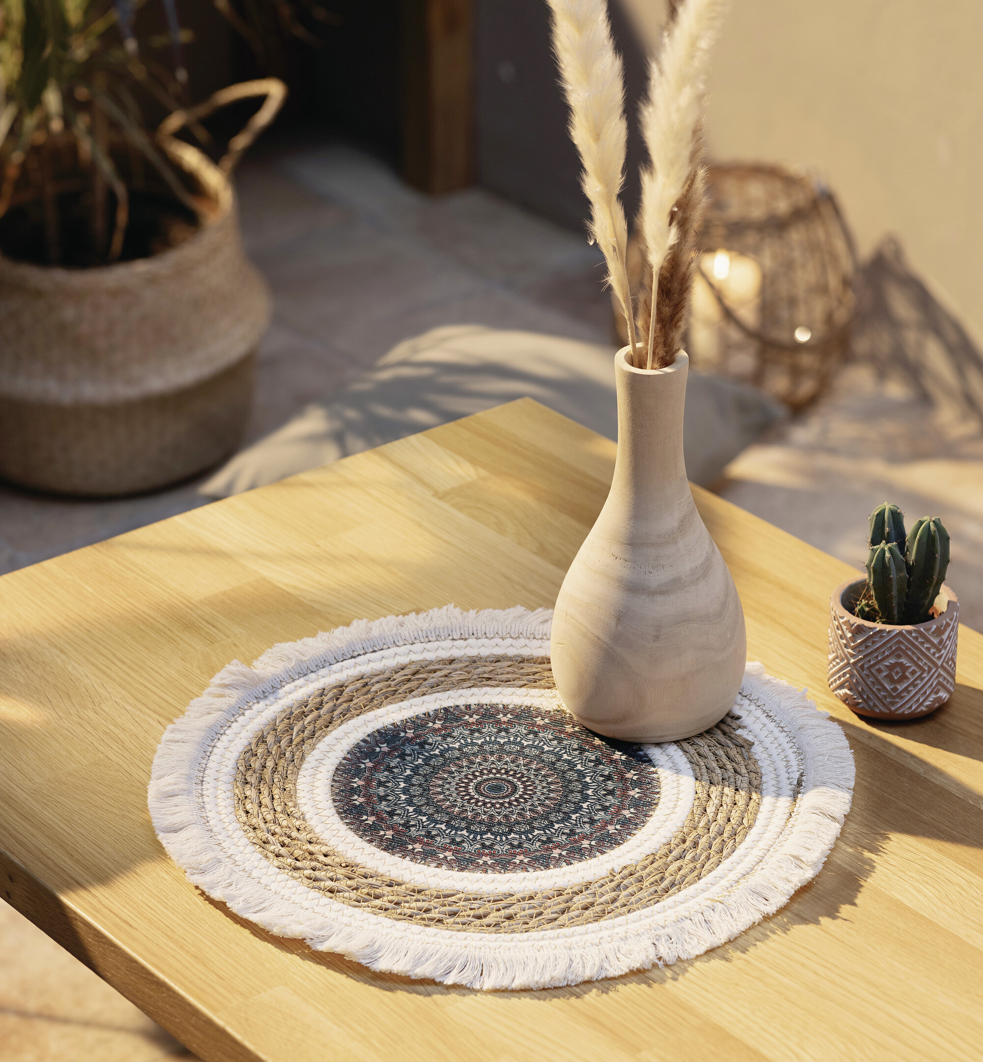 Untersetzer "Mandala"  im Frank Flechtwaren Online Shop kaufen