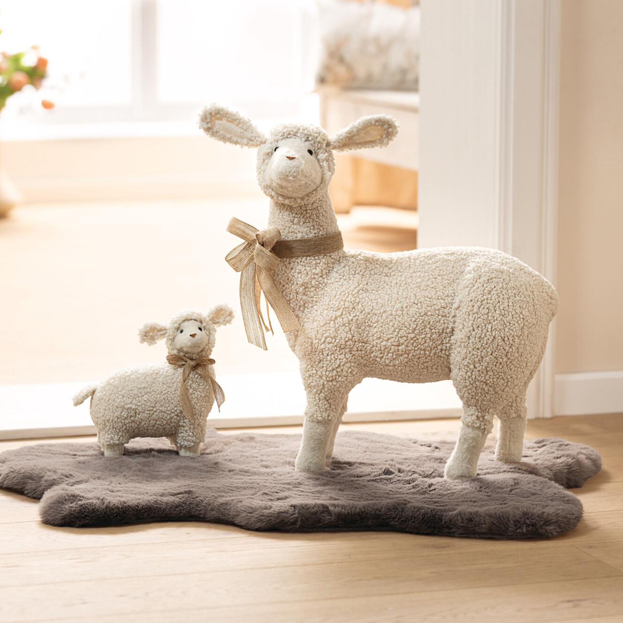 Figur "Schaf", groß  im Frank Flechtwaren Online Shop für Gerade eingetroffen kaufen