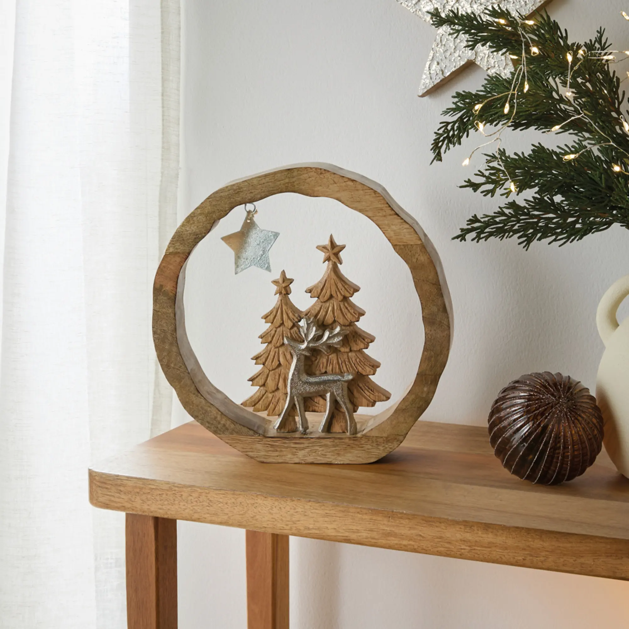 Holz-Kranz "Winterwald"  im Frank Flechtwaren Online Shop kaufen