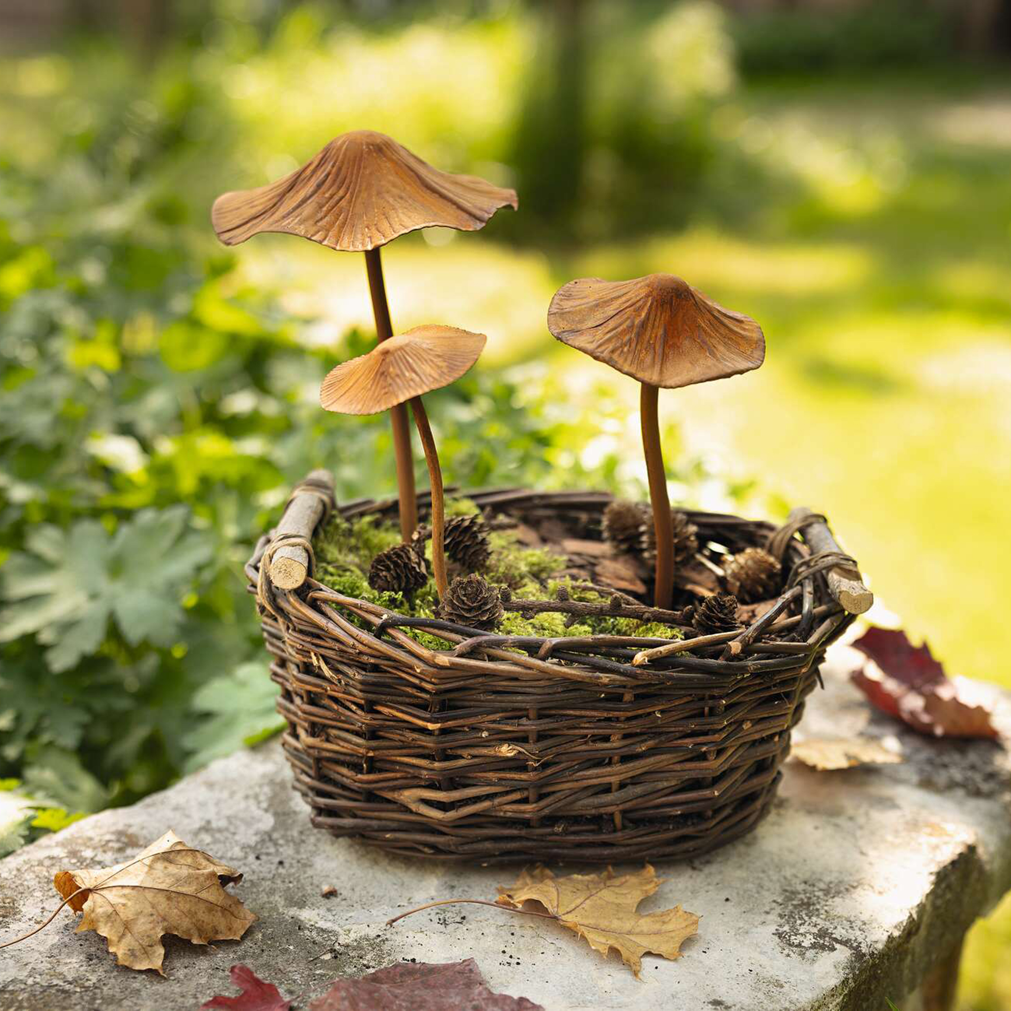 Stecker "Pilze", 3er Set  im Frank Flechtwaren Online Shop kaufen