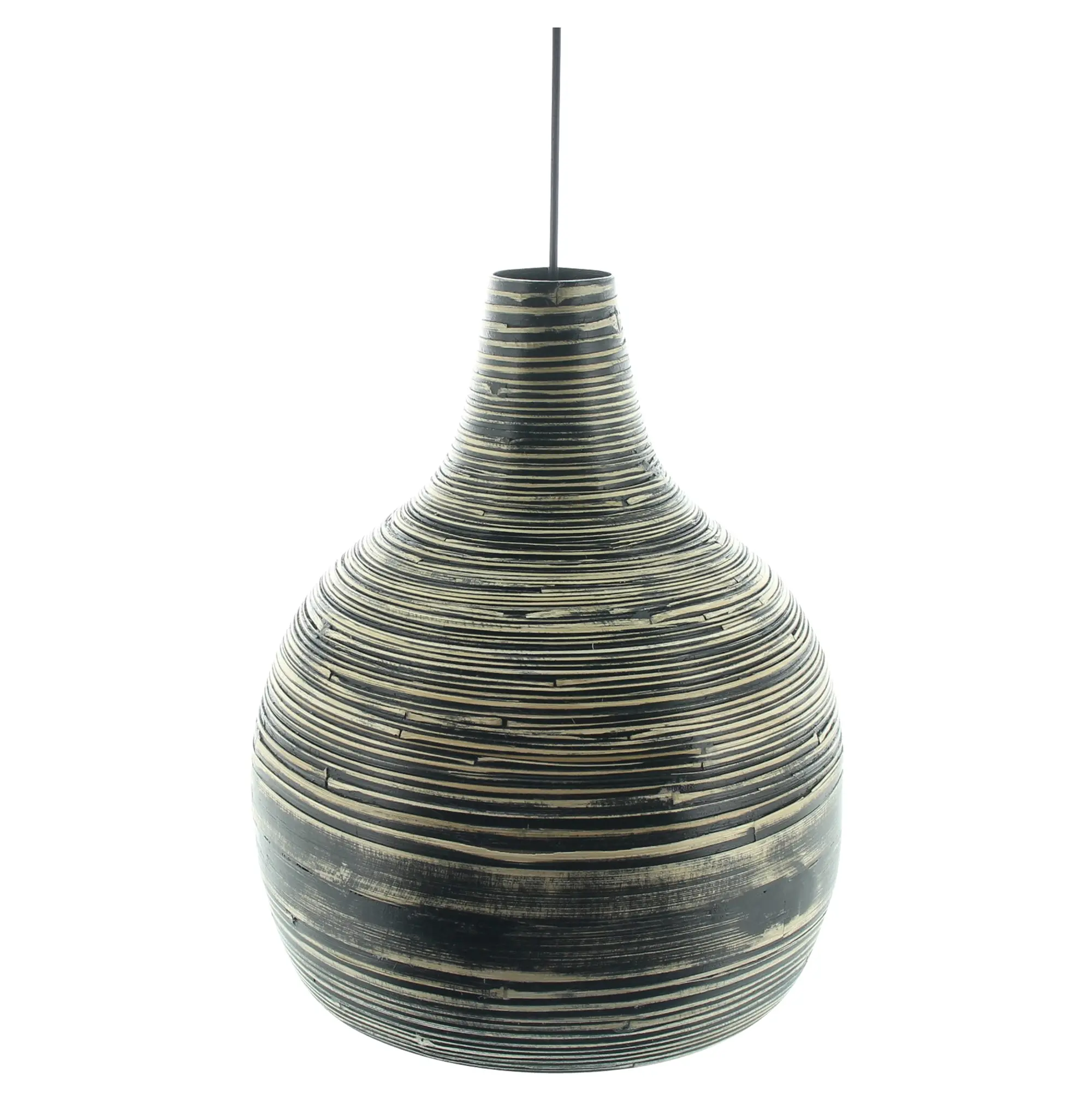 Pendelleuchte "Black Bamboo"  im Frank Flechtwaren Online Shop für Wohnzimmer kaufen