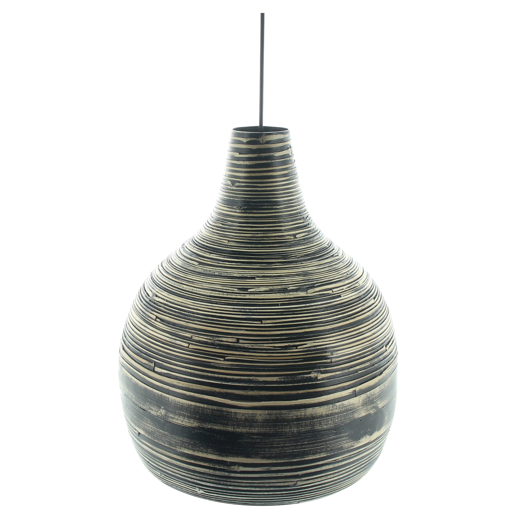 Pendelleuchte "Black Bamboo"  im Frank Flechtwaren Online Shop für Gerade eingetroffen kaufen