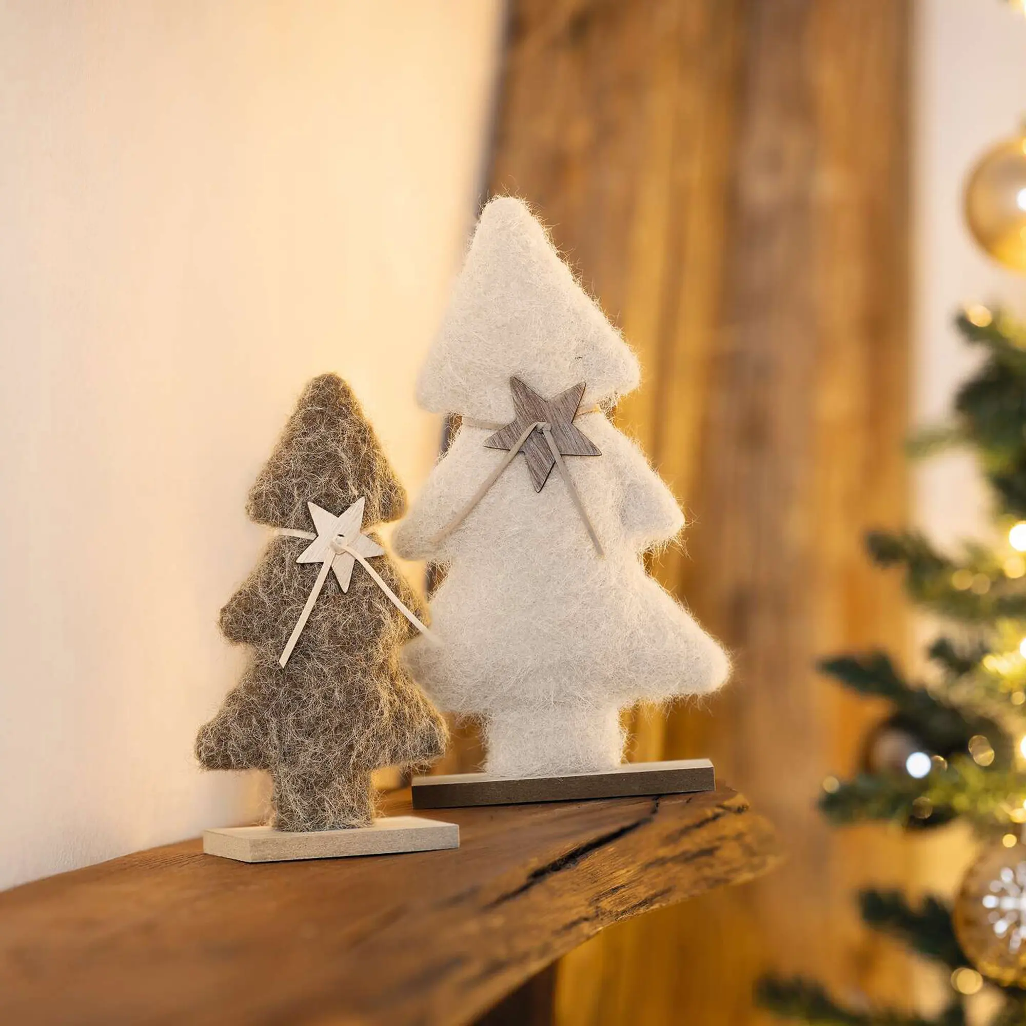 Tanne "Beige &amp; Braun", 2er Set  im Frank Flechtwaren Online Shop kaufen