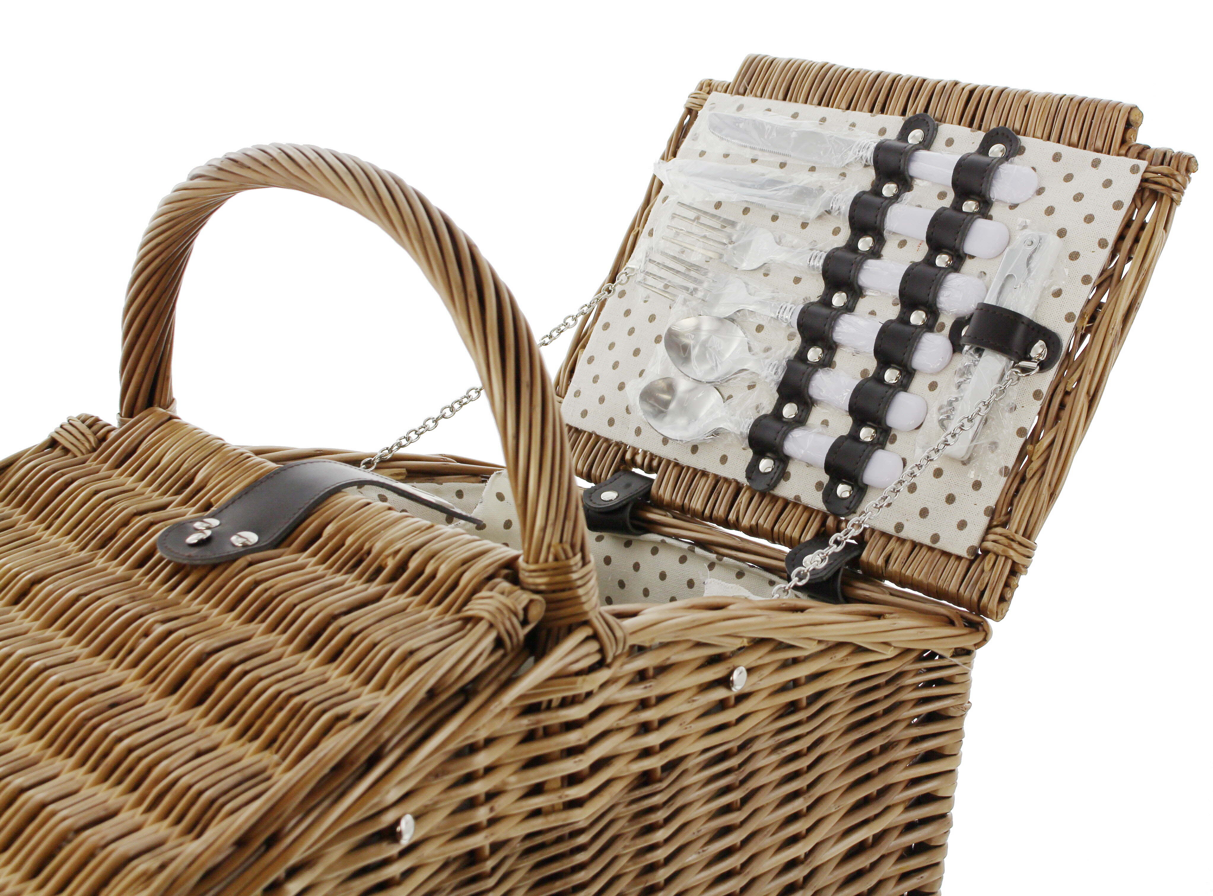 Picknickkorb "Cottage-Charme", 28tlg. im Frank Flechtwaren Online Shop für Picknickkörbe kaufen Picknickkorb "Cottage-Charme", 28tlg. im Frank Flechtwaren Online Shop für Picknickkörbe kaufen