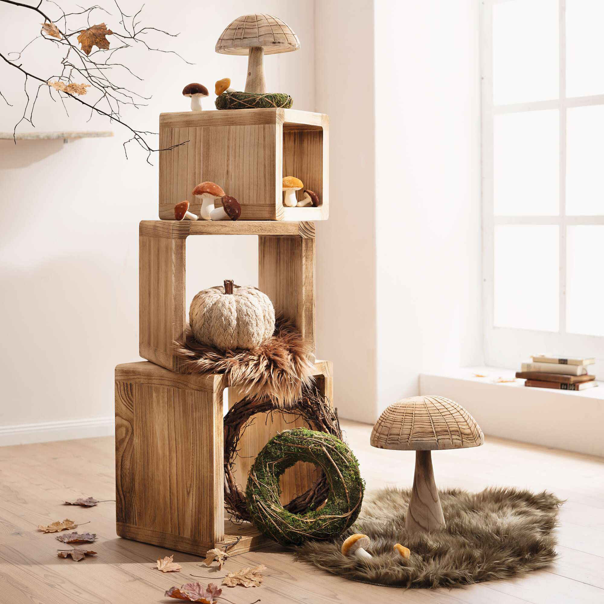 Holzdeko "Mushroom" im Frank Flechtwaren Online Shop für Herbst kaufen Holzdeko "Mushroom" im Frank Flechtwaren Online Shop für Herbst kaufen
