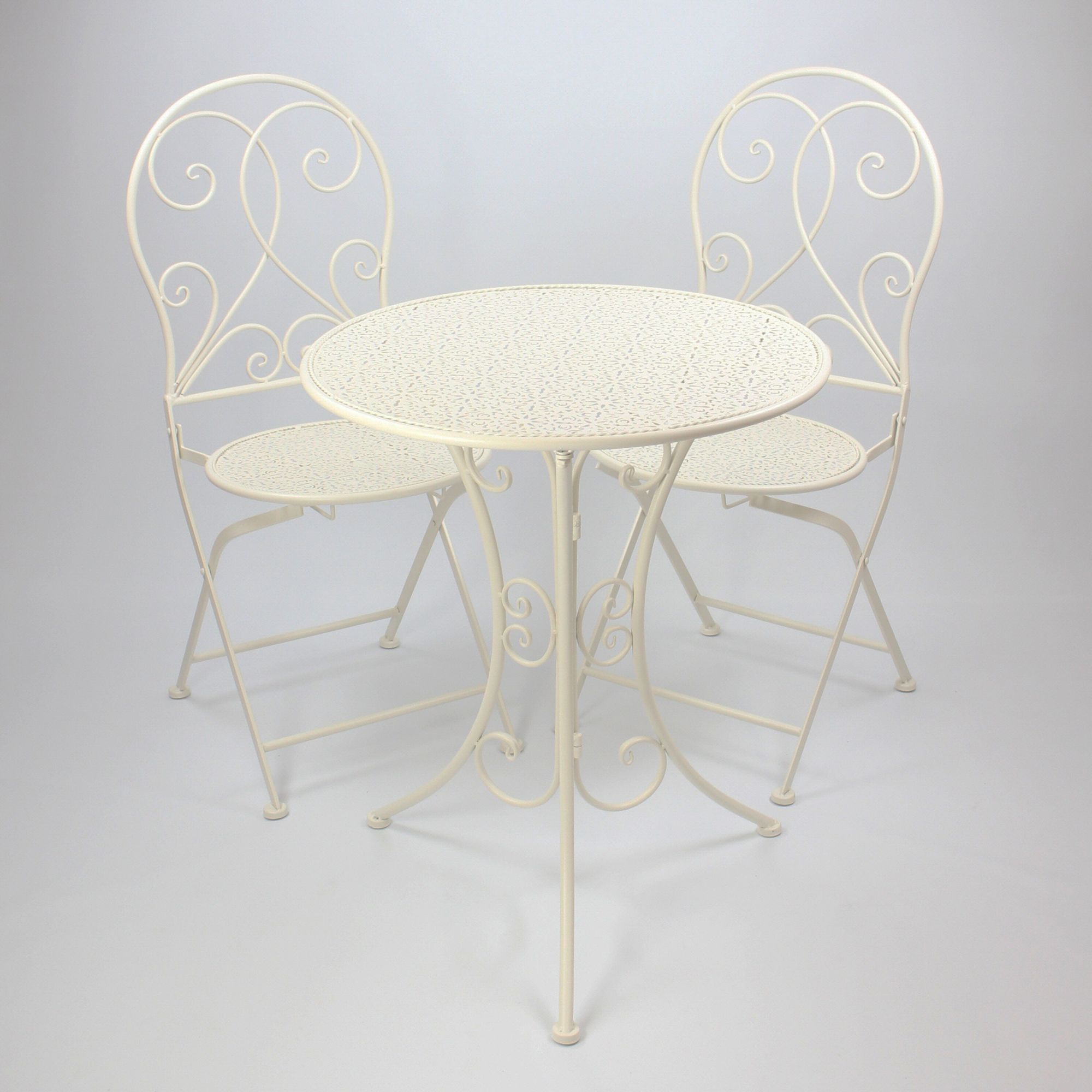 Bistro-Set "White Romance", 3tlg. im Frank Flechtwaren Online Shop für Balkonien kaufen Bistro-Set "White Romance", 3tlg. im Frank Flechtwaren Online Shop für Balkonien kaufen