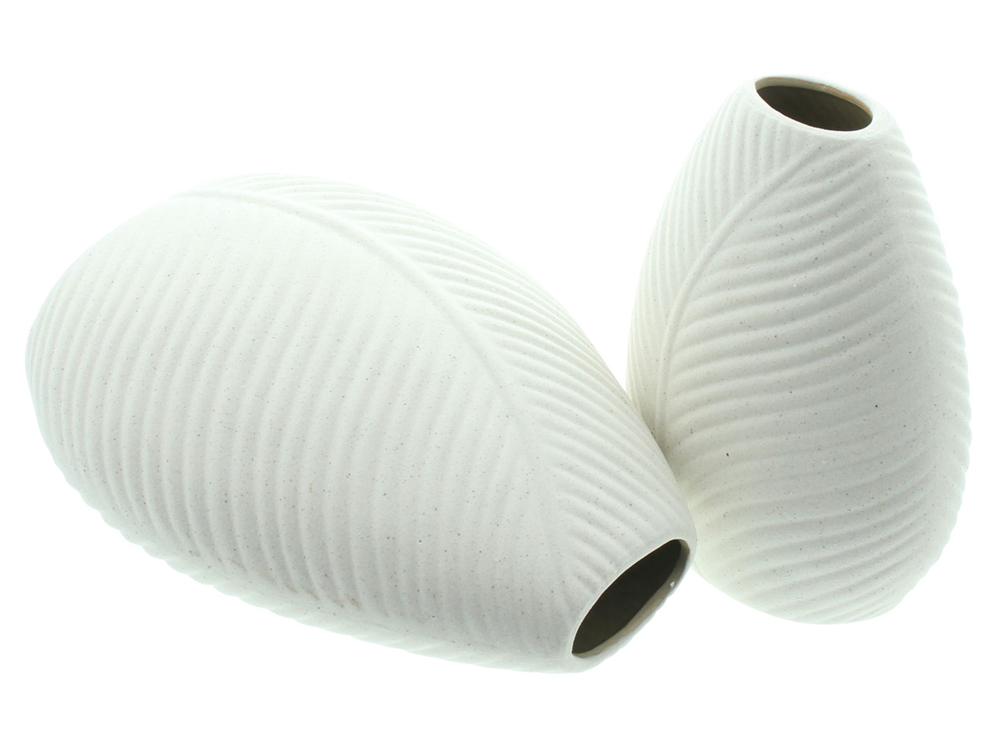 Dekovase "Blatt", 2er Set  im Frank Flechtwaren Online Shop für Dekovasen kaufen