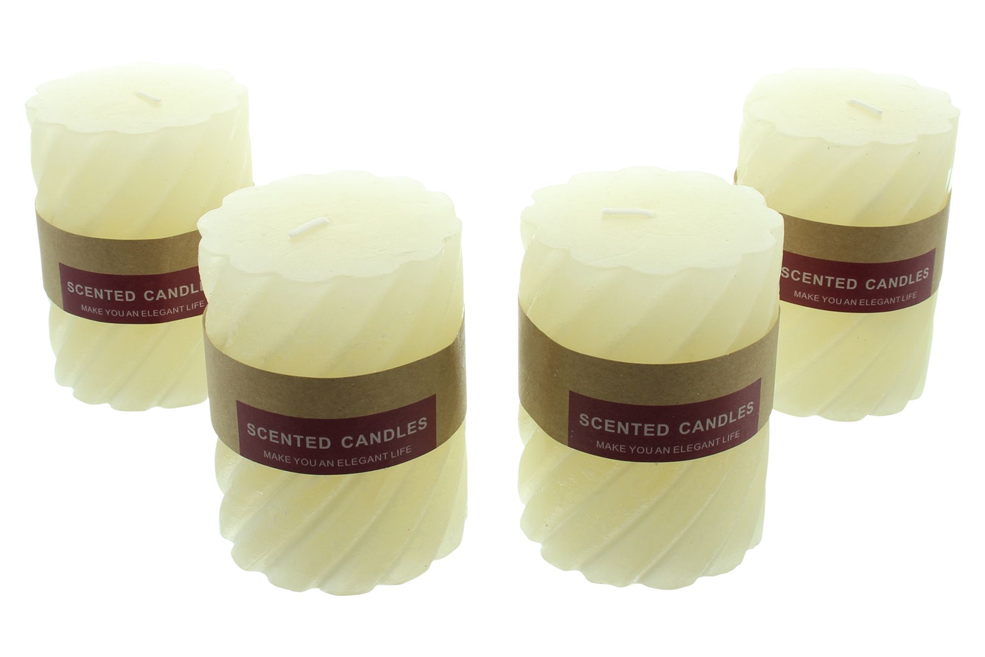 Stumpenkerze "Creme", 4er Set im Frank Flechtwaren Online Shop für Ostern kaufen Stumpenkerze "Creme", 4er Set im Frank Flechtwaren Online Shop für Ostern kaufen