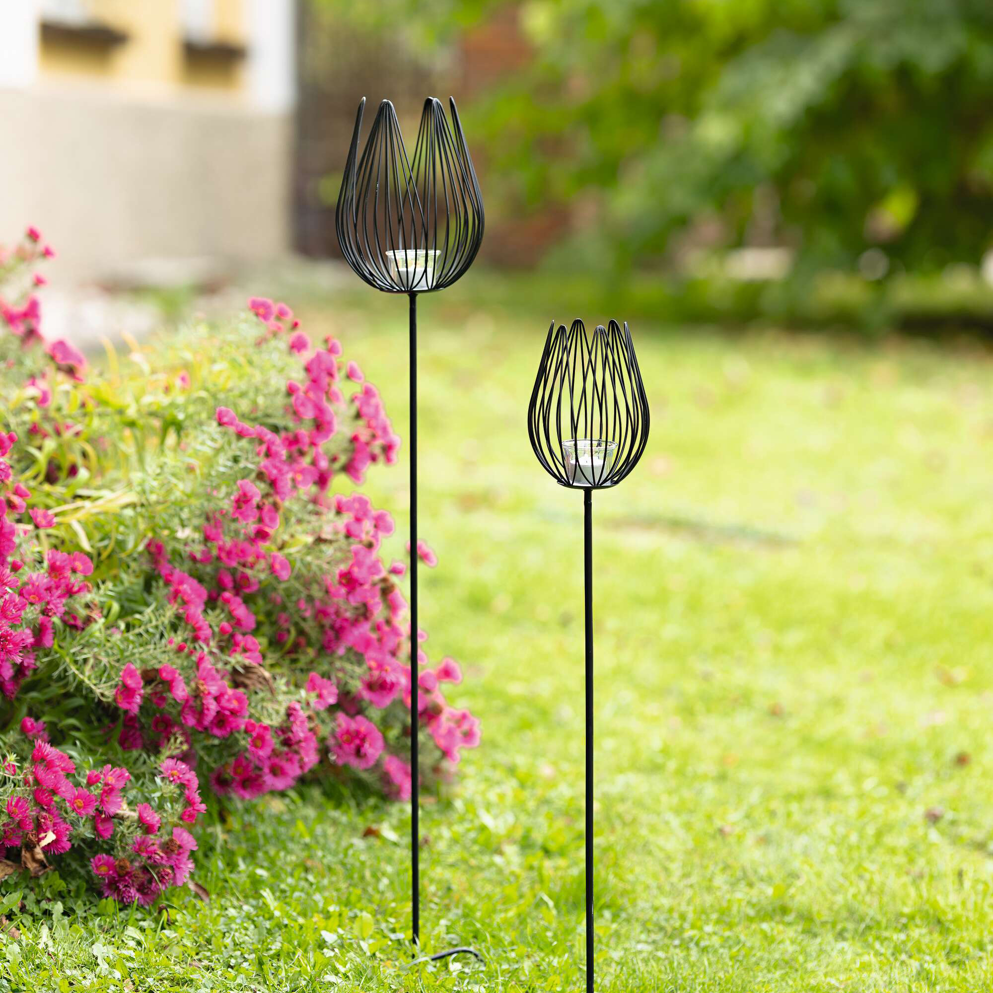 Gartenstecker "Windlicht", 2er Set  im Frank Flechtwaren Online Shop kaufen