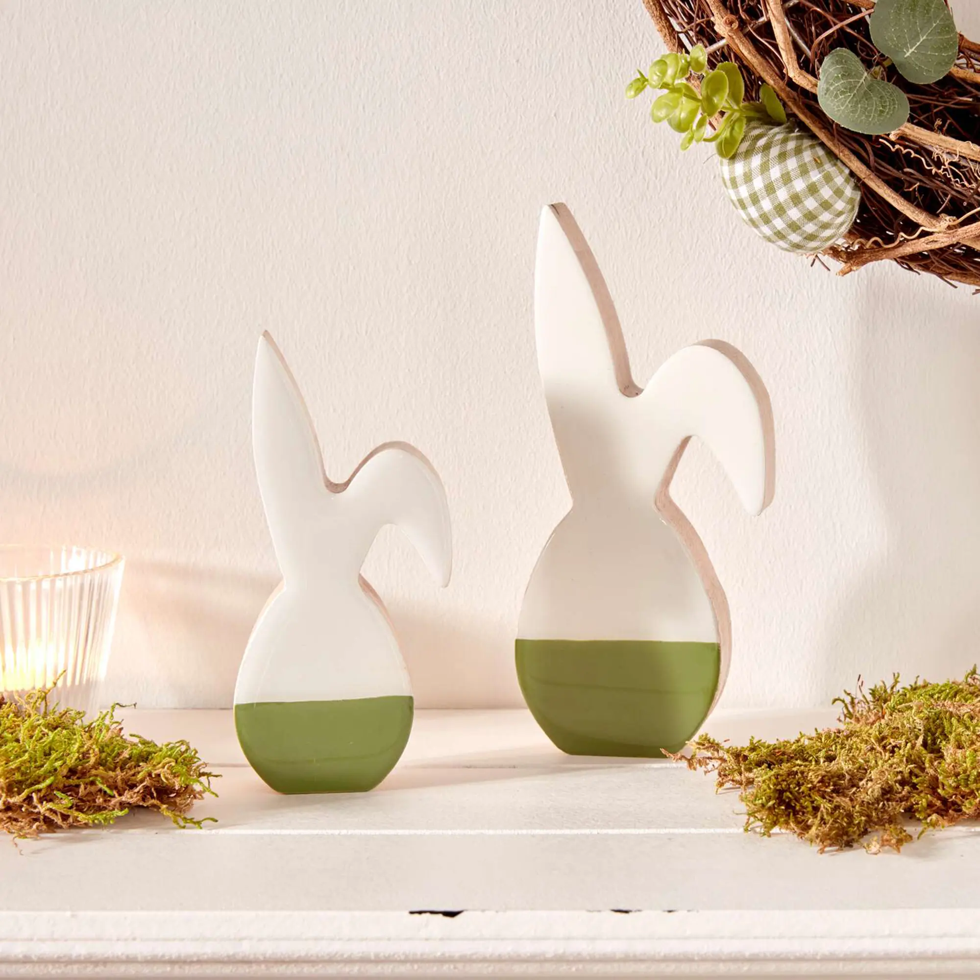 Hase "Two-Tone", 2er Set  im Frank Flechtwaren Online Shop kaufen