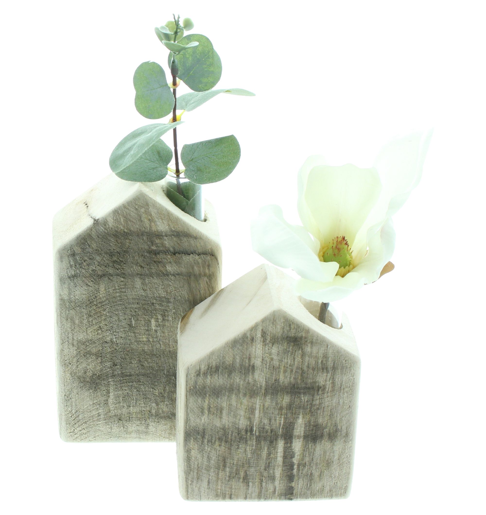 Vase "Häuschen", 2er Set im Frank Flechtwaren Online Shop für Ostern kaufen Vase "Häuschen", 2er Set im Frank Flechtwaren Online Shop für Ostern kaufen