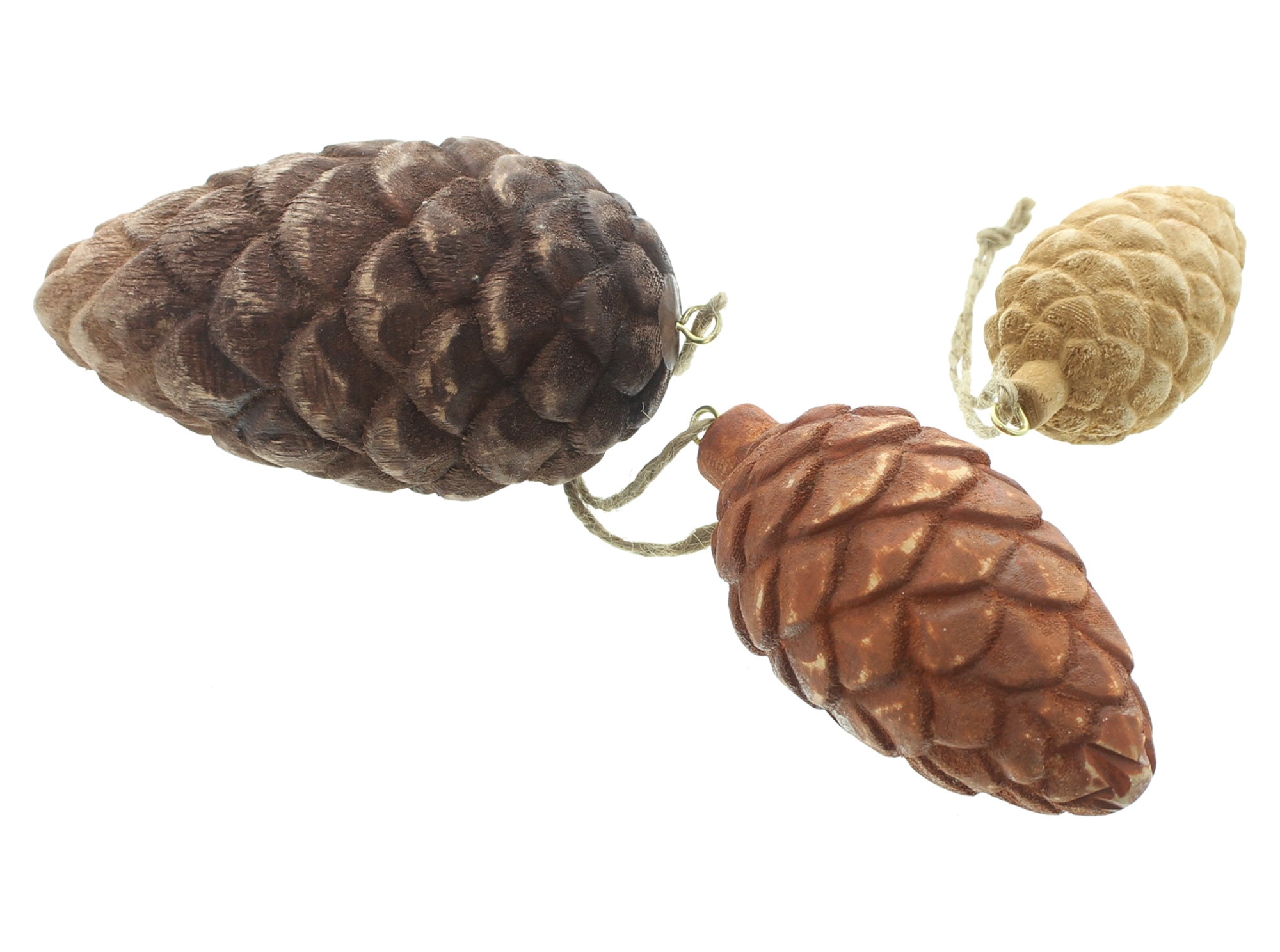 Hänger "Tannenzapfen", 3er Set  im Frank Flechtwaren Online Shop für Titelserie Herbst/Winter kaufen