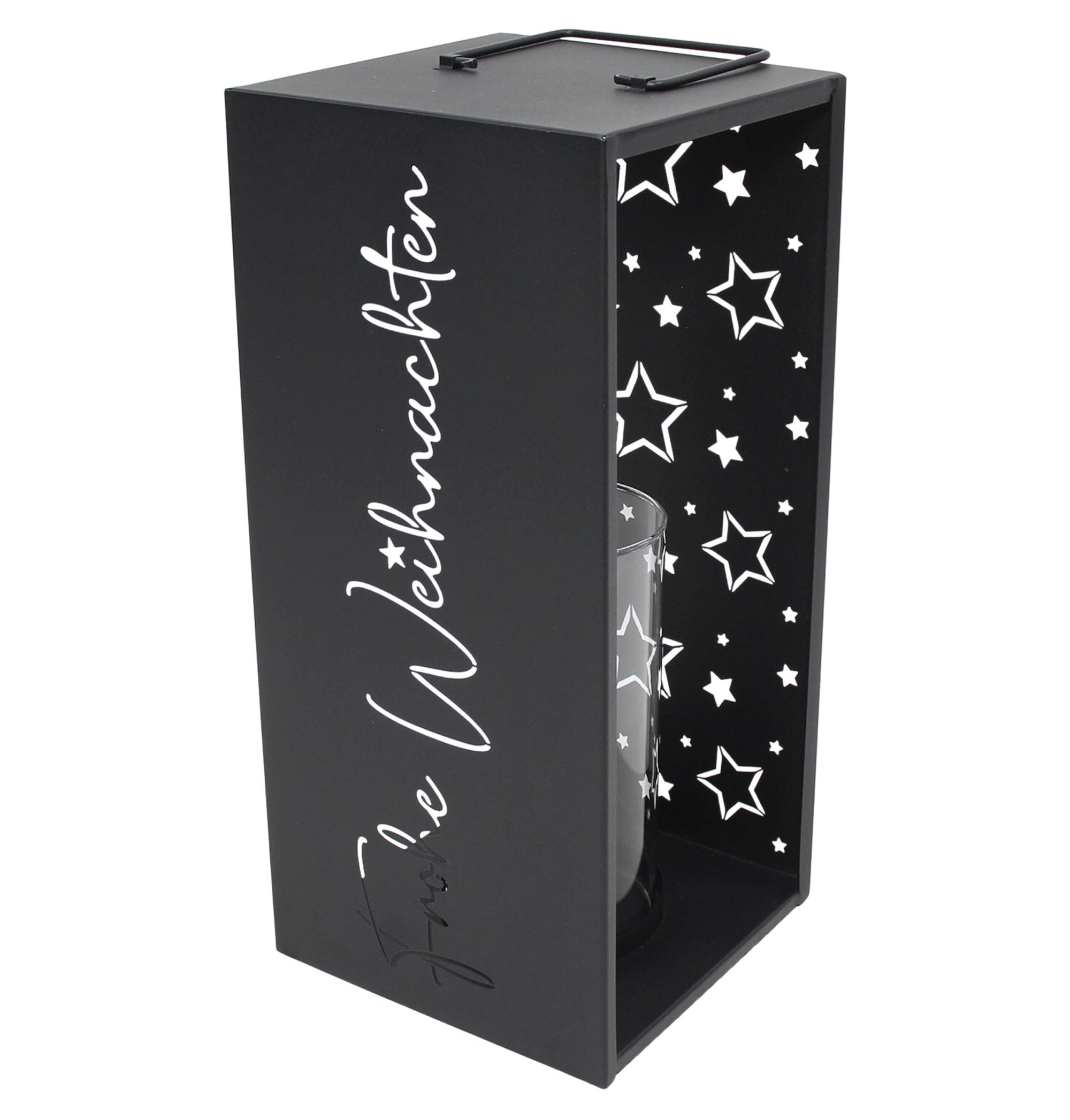 Laterne "Frohe Weihnachten"  im Frank Flechtwaren Online Shop kaufen