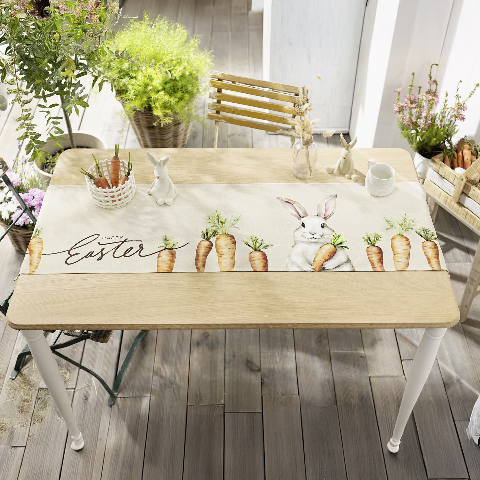 Tischläufer "Happy Easter"  im Frank Flechtwaren Online Shop kaufen