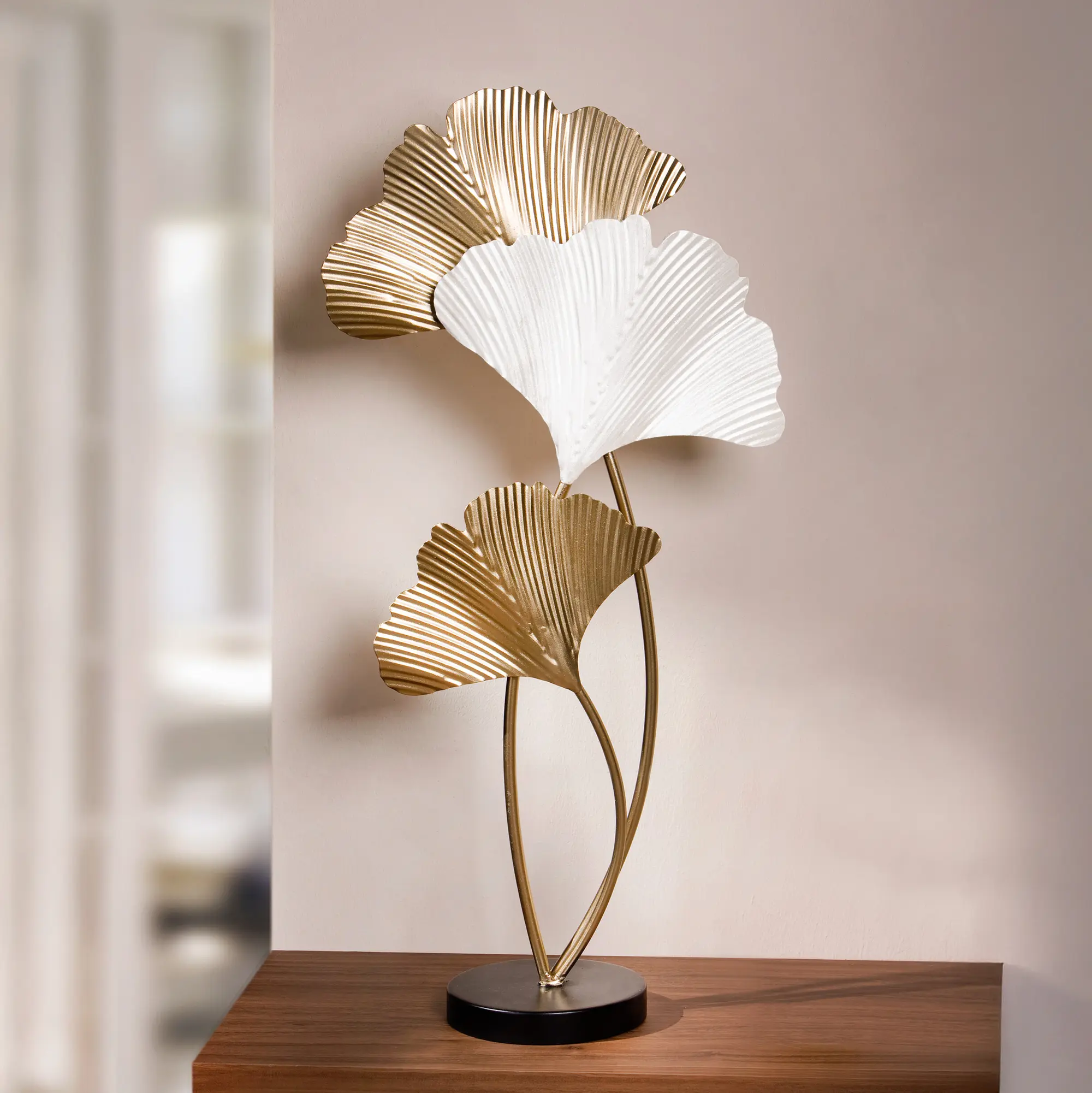 Metalldeko "Ginkgo"  im Frank Flechtwaren Online Shop kaufen
