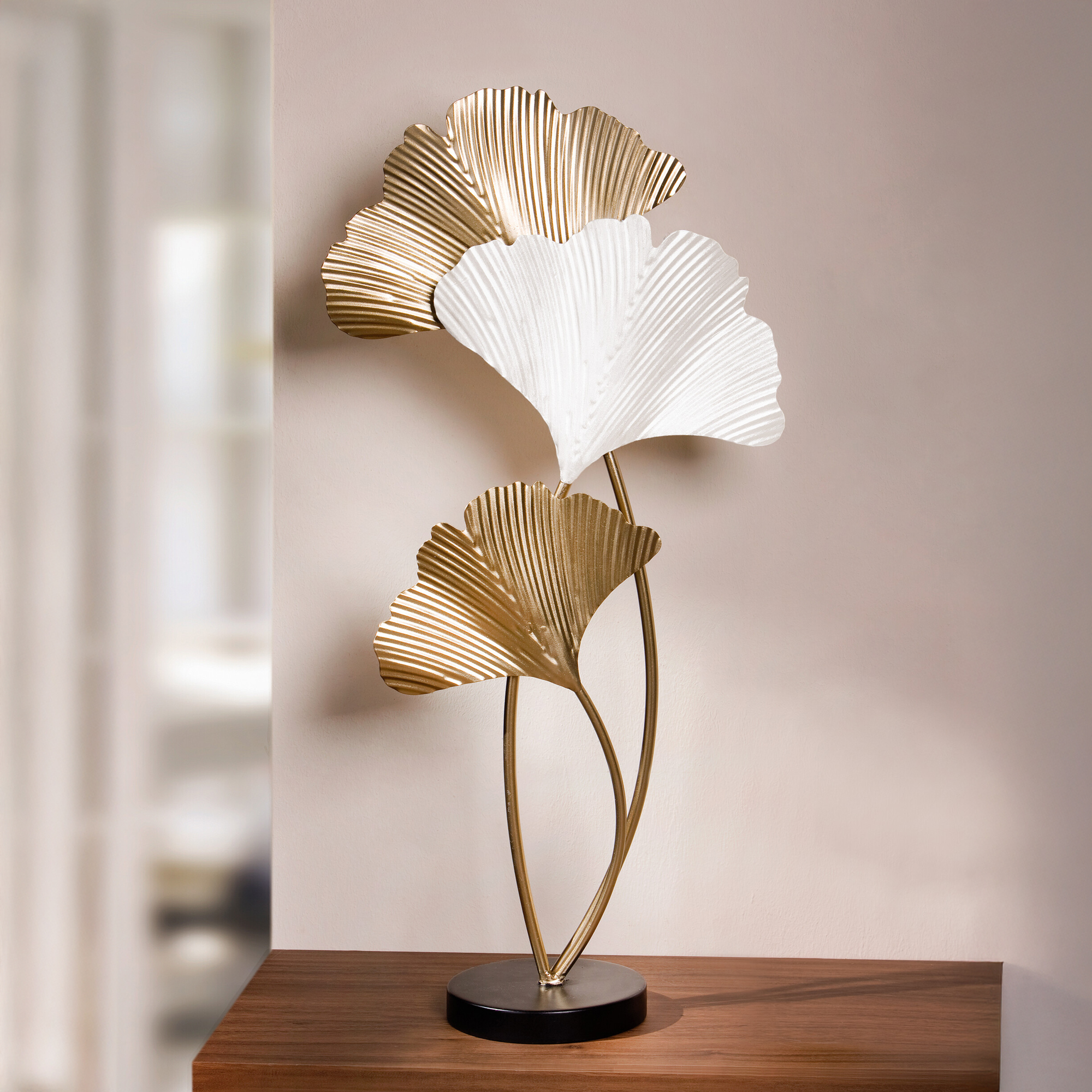 Metalldeko "Ginkgo"  im Frank Flechtwaren Online Shop kaufen