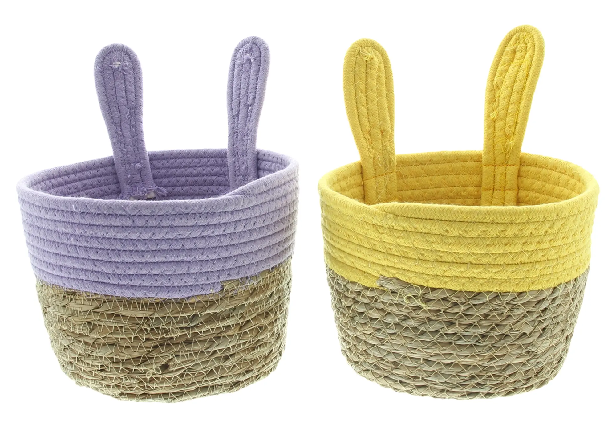 Osterkorb "Hasenöhrchen", 2er Set  im Frank Flechtwaren Online Shop für Pastelltöne kaufen