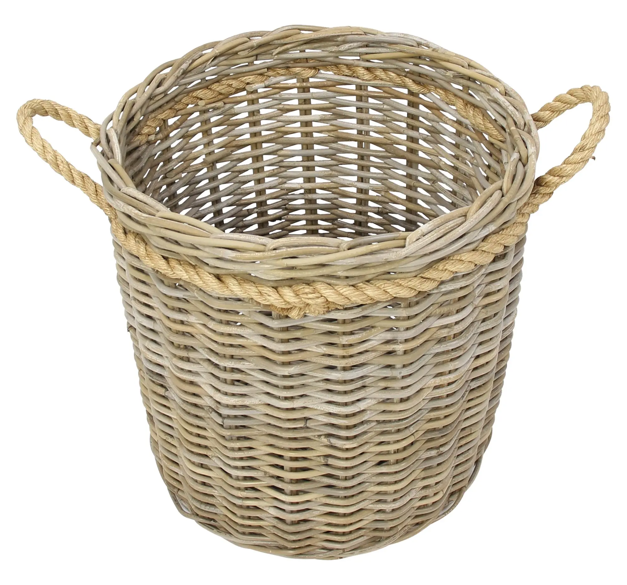 Rattankorb "Koboo-Grey"  im Frank Flechtwaren Online Shop für Ladendeko kaufen