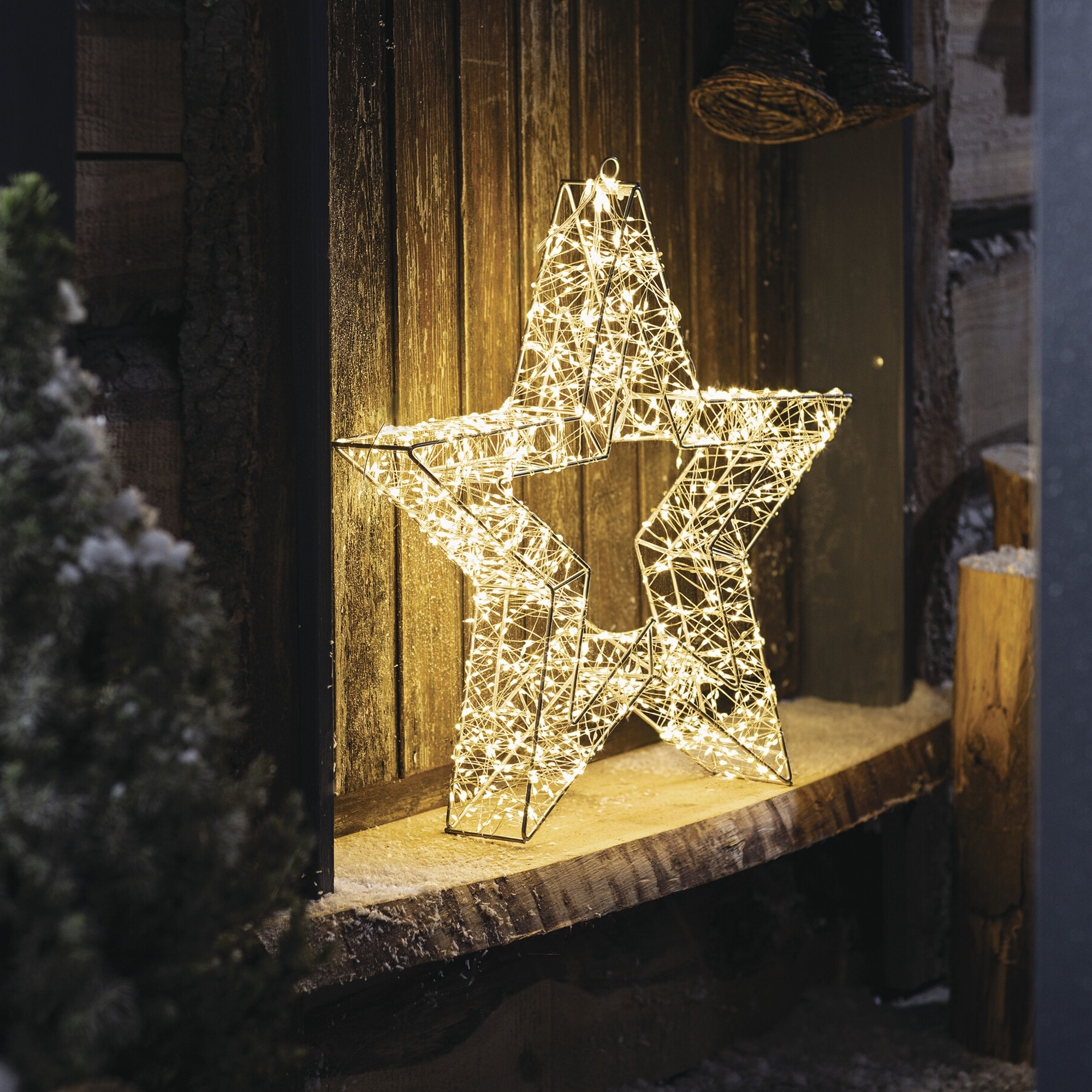 LED-Stern "Shine", groß  im Frank Flechtwaren Online Shop für Weihnachten kaufen
