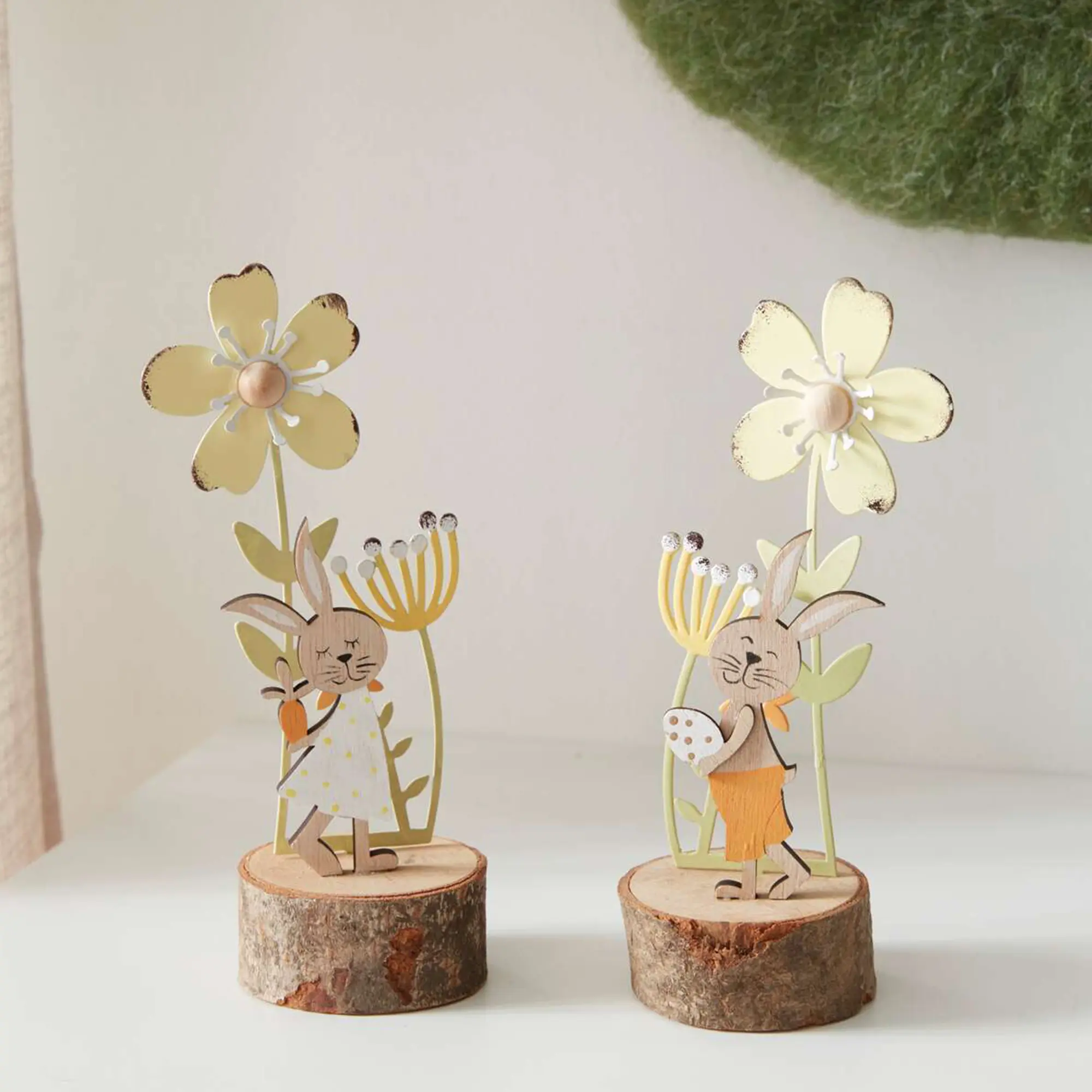 Hase "Blumenwiese", 2er Set  im Frank Flechtwaren Online Shop für  kaufen