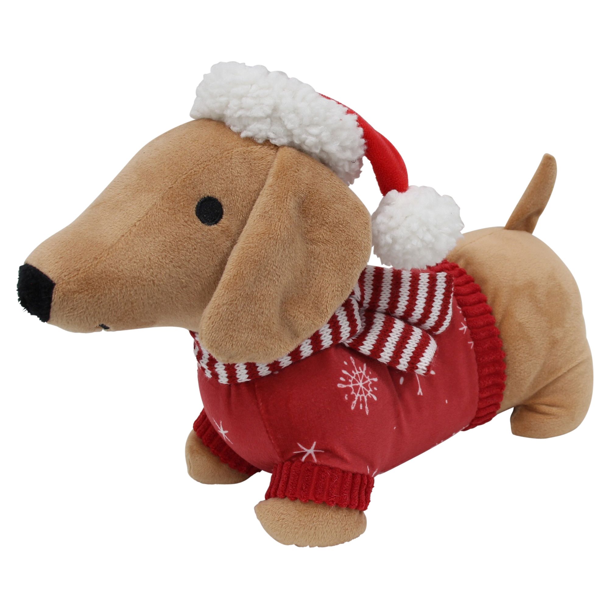 Türstopper "Weihnachtsdackel"  im Frank Flechtwaren Online Shop für Tür- &amp; Zugluftstopper kaufen