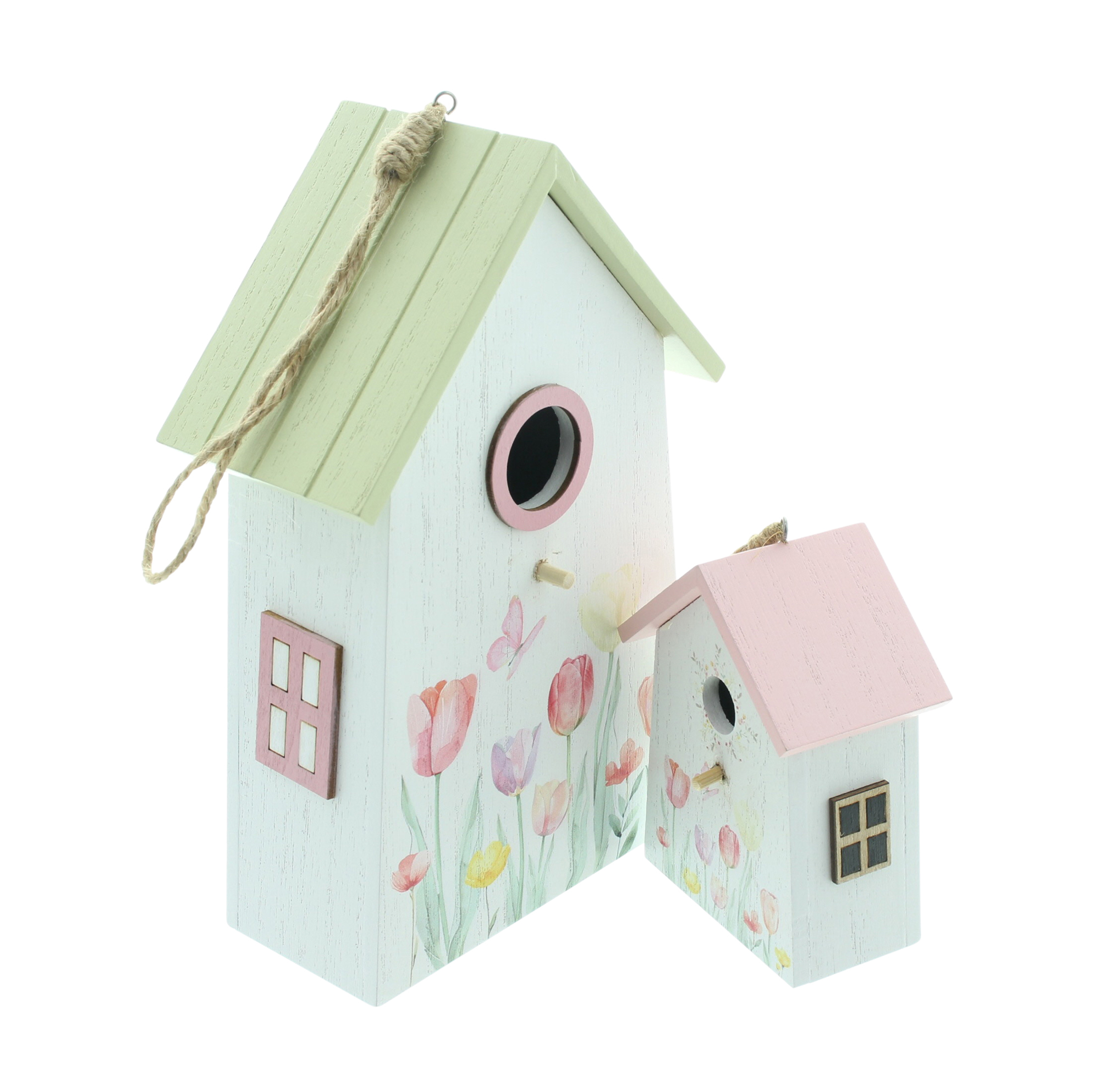 Dekohänger "Vogelhaus", 2er Set  im Frank Flechtwaren Online Shop für Dekohänger kaufen