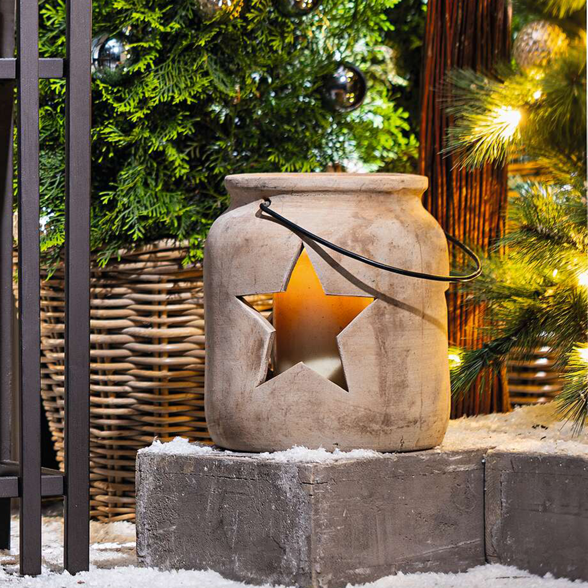 Windlicht "Stern"  im Frank Flechtwaren Online Shop für Titelserie Weihnachten kaufen