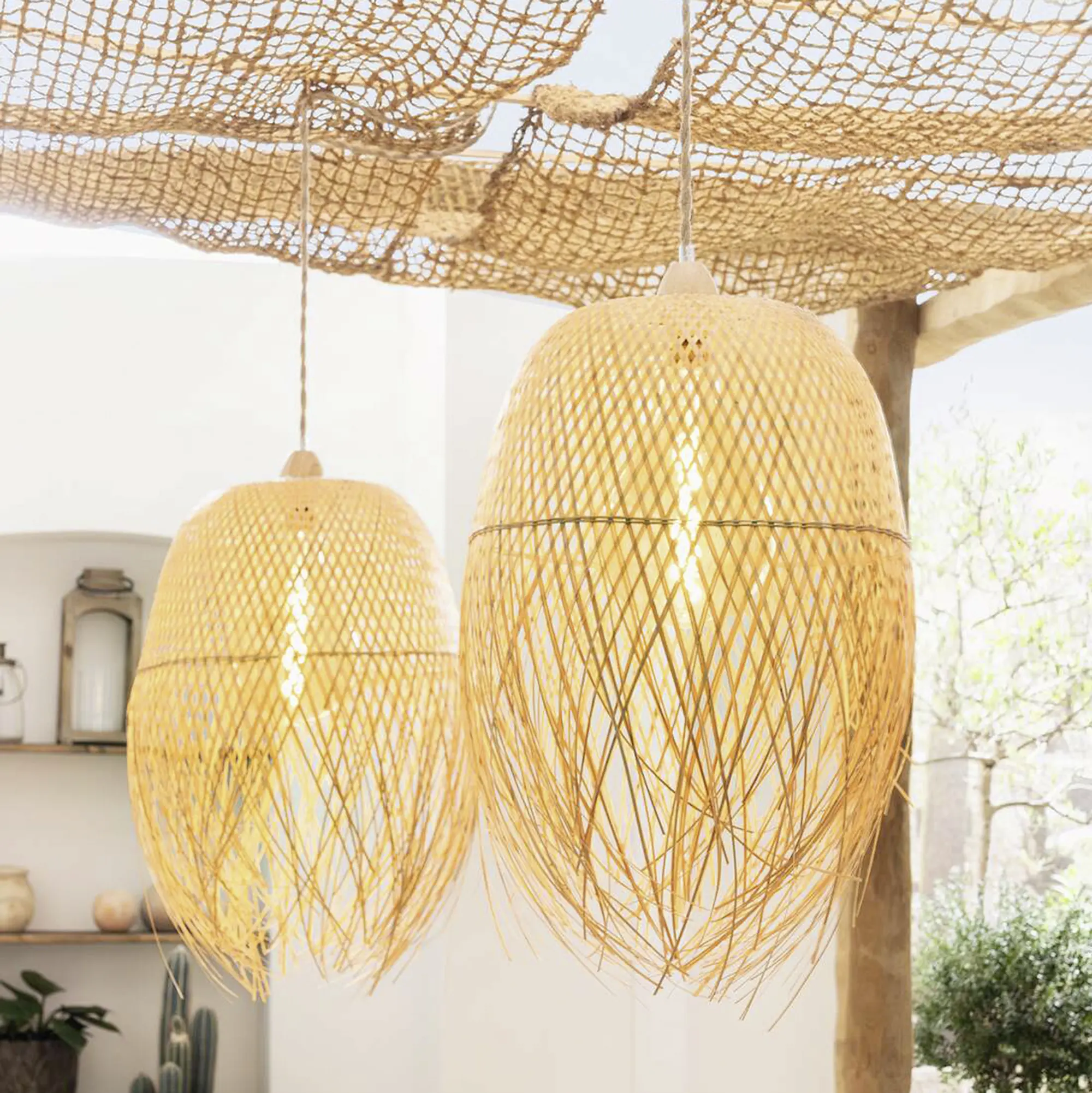 Lampenschirm "Ibiza", 2er Set  im Frank Flechtwaren Online Shop kaufen