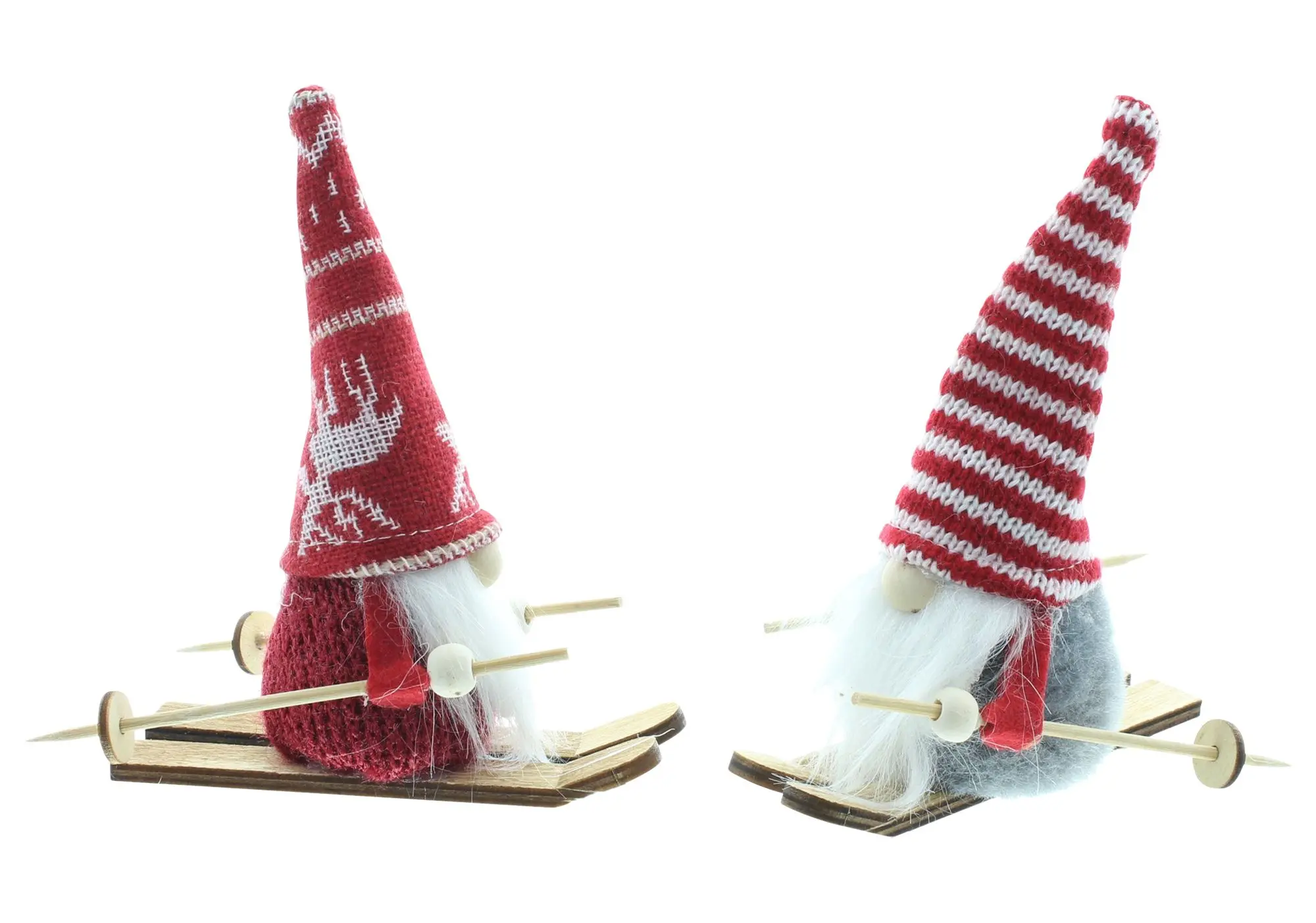 Wichtel "Ski-Tour", 2er Set im Frank Flechtwaren Online Shop für Dekofiguren kaufen Wichtel "Ski-Tour", 2er Set im Frank Flechtwaren Online Shop für Dekofiguren kaufen