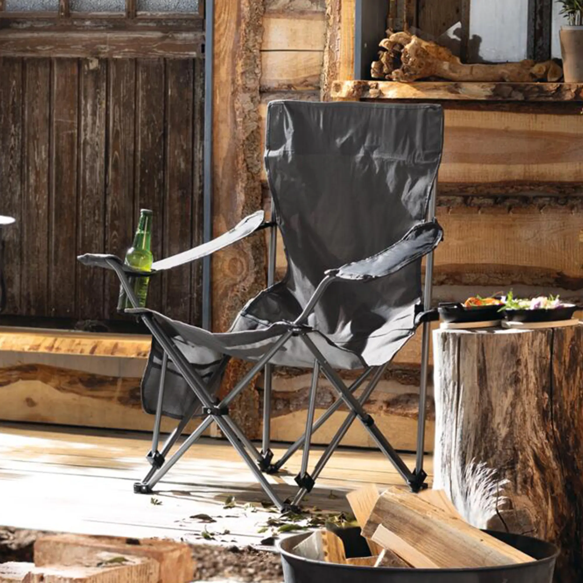 Campingstuhl "Grey"  im Frank Flechtwaren Online Shop kaufen