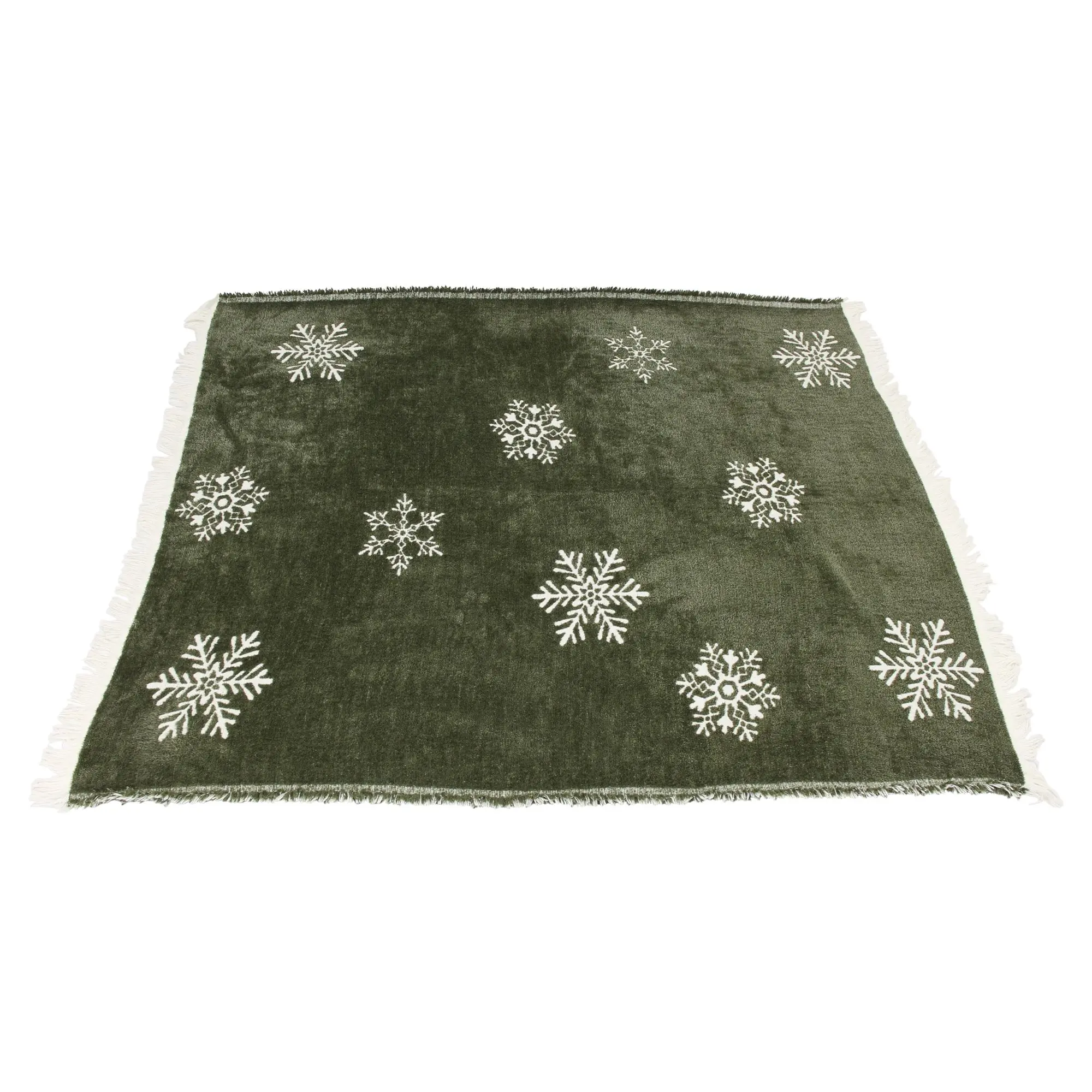 Kuscheldecke "Schneeflocken"  im Frank Flechtwaren Online Shop für Weihnachtliche Kuscheldecken kaufen