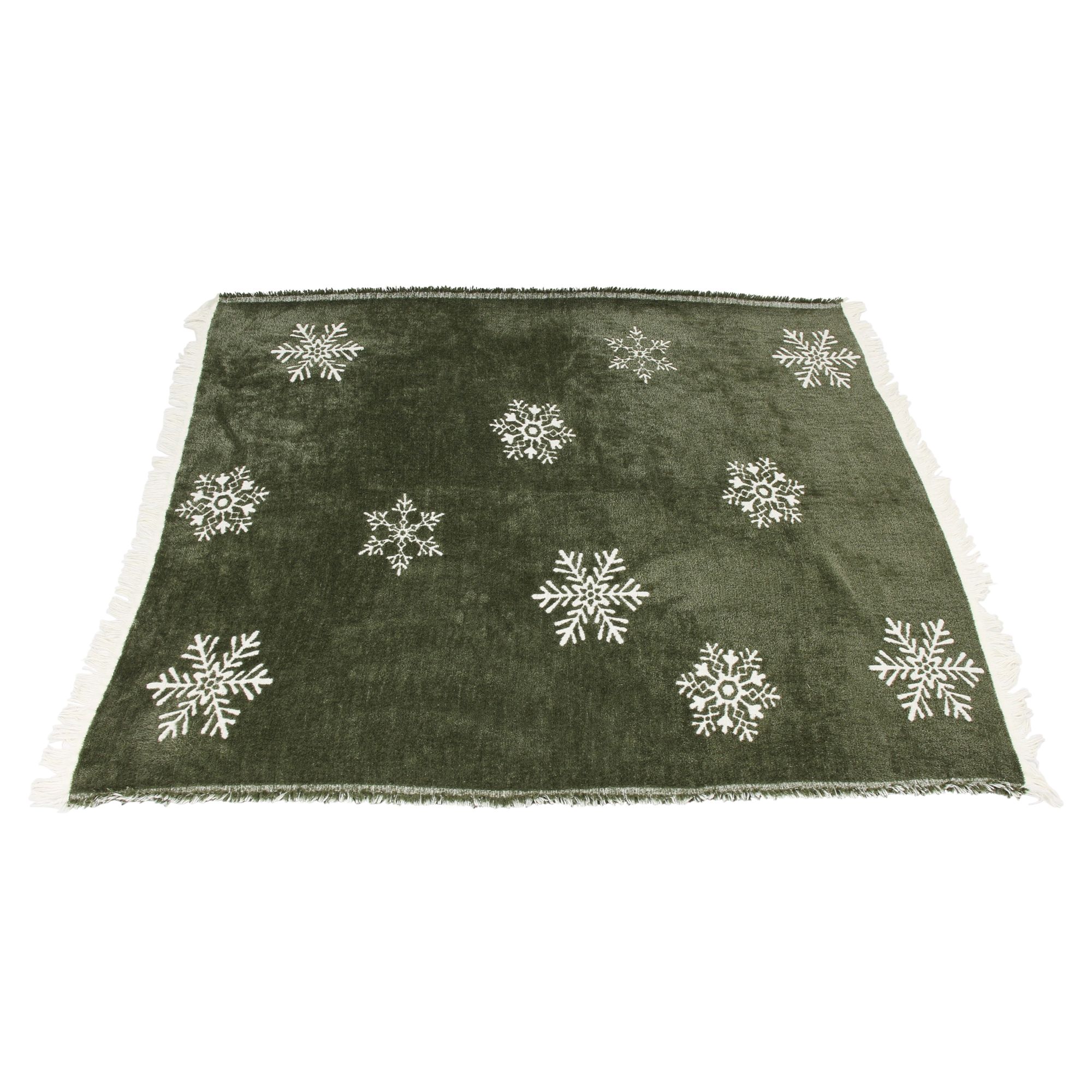 Kuscheldecke "Schneeflocken"  im Frank Flechtwaren Online Shop für Weihnachtliche Kuscheldecken kaufen