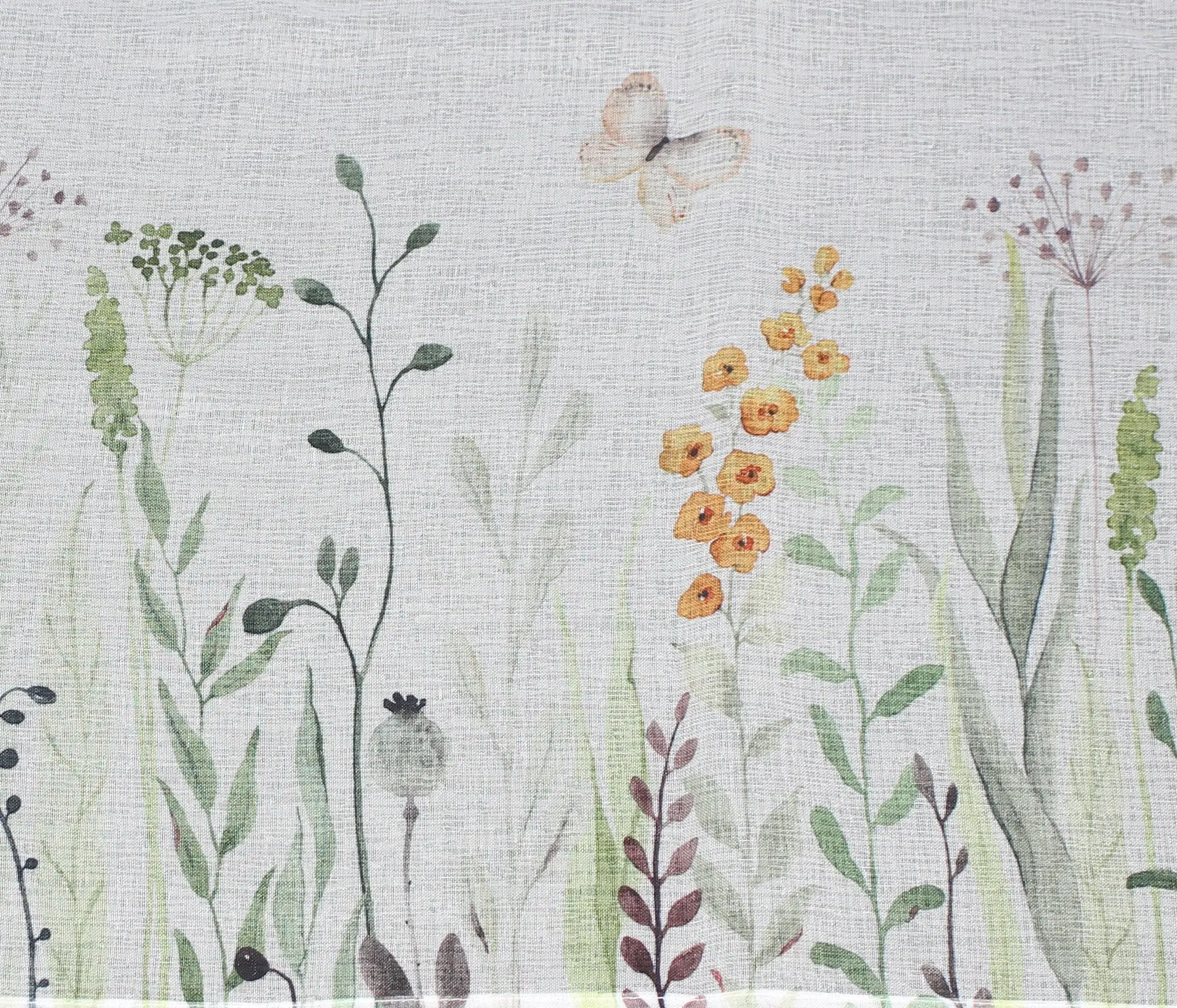 Fenstervorhang "Blumenwiese"  im Frank Flechtwaren Online Shop für Küche kaufen