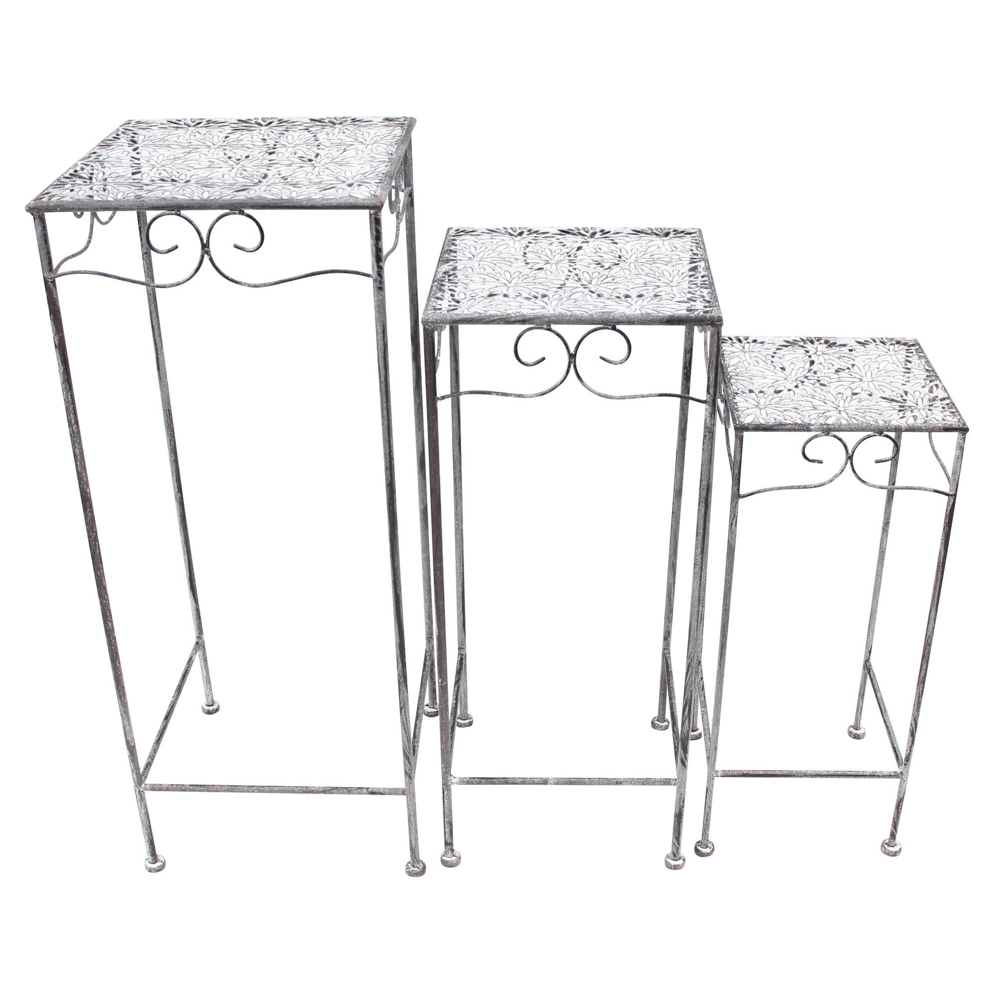Beistelltisch "Flowers", 3er Set im Frank Flechtwaren Online Shop für Hocker kaufen Beistelltisch "Flowers", 3er Set im Frank Flechtwaren Online Shop für Hocker kaufen