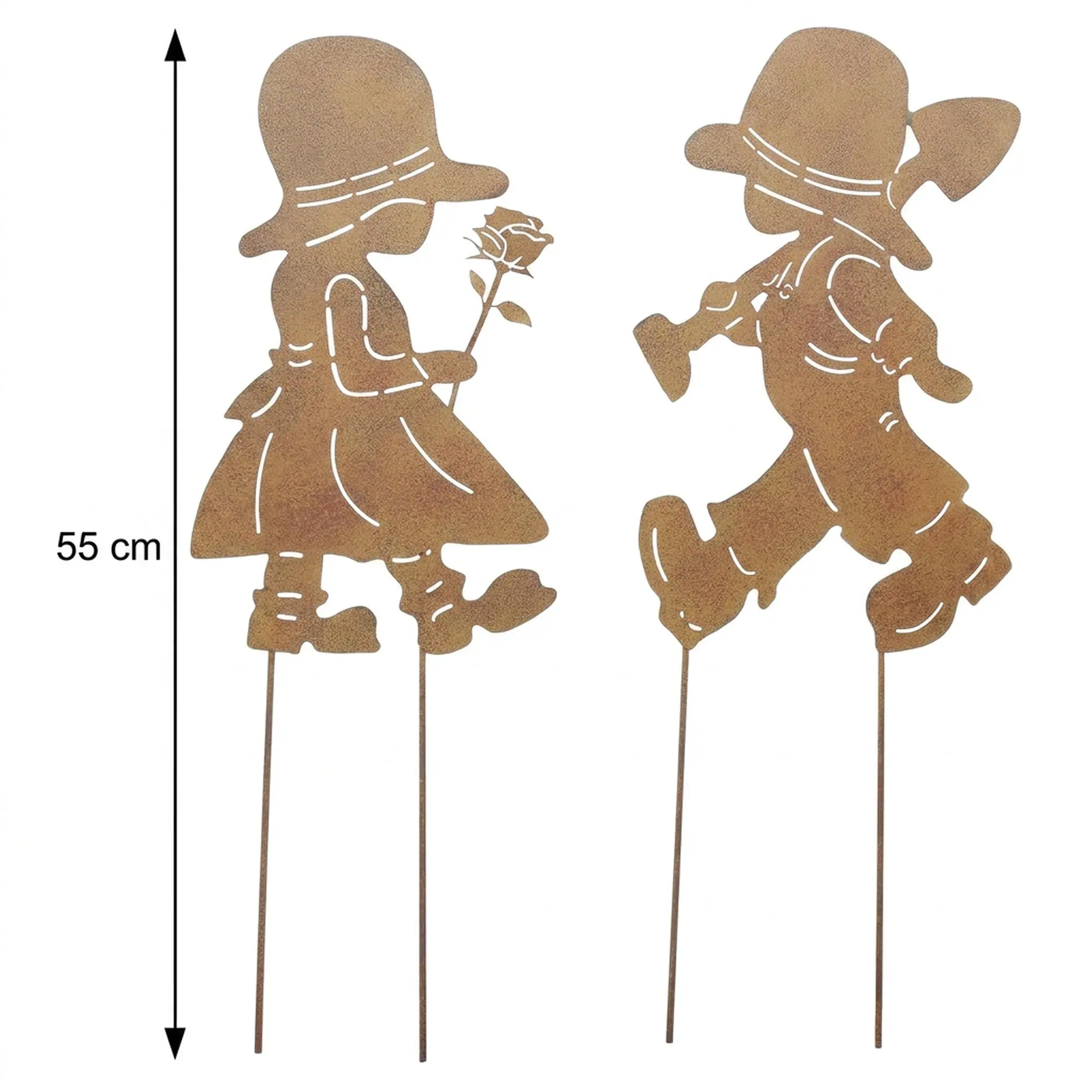 Gartenstecker "Junge &amp; Mädchen", 2er Set  im Frank Flechtwaren Online Shop für Bunter Ostergarten kaufen