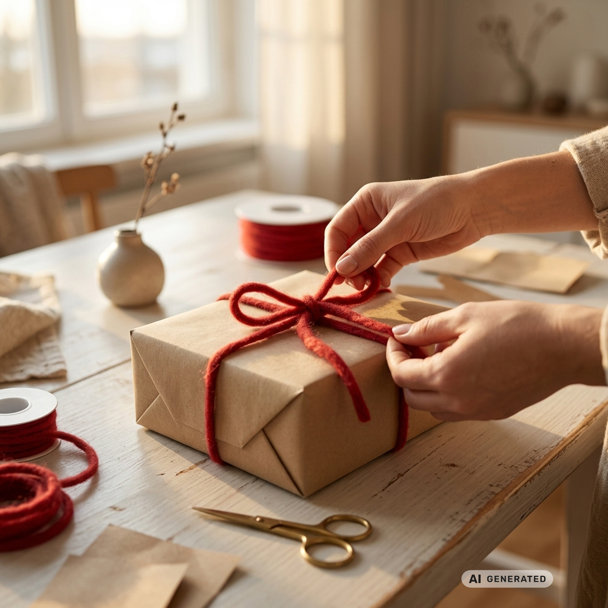 Geschenkband "Rot"  im Frank Flechtwaren Online Shop kaufen