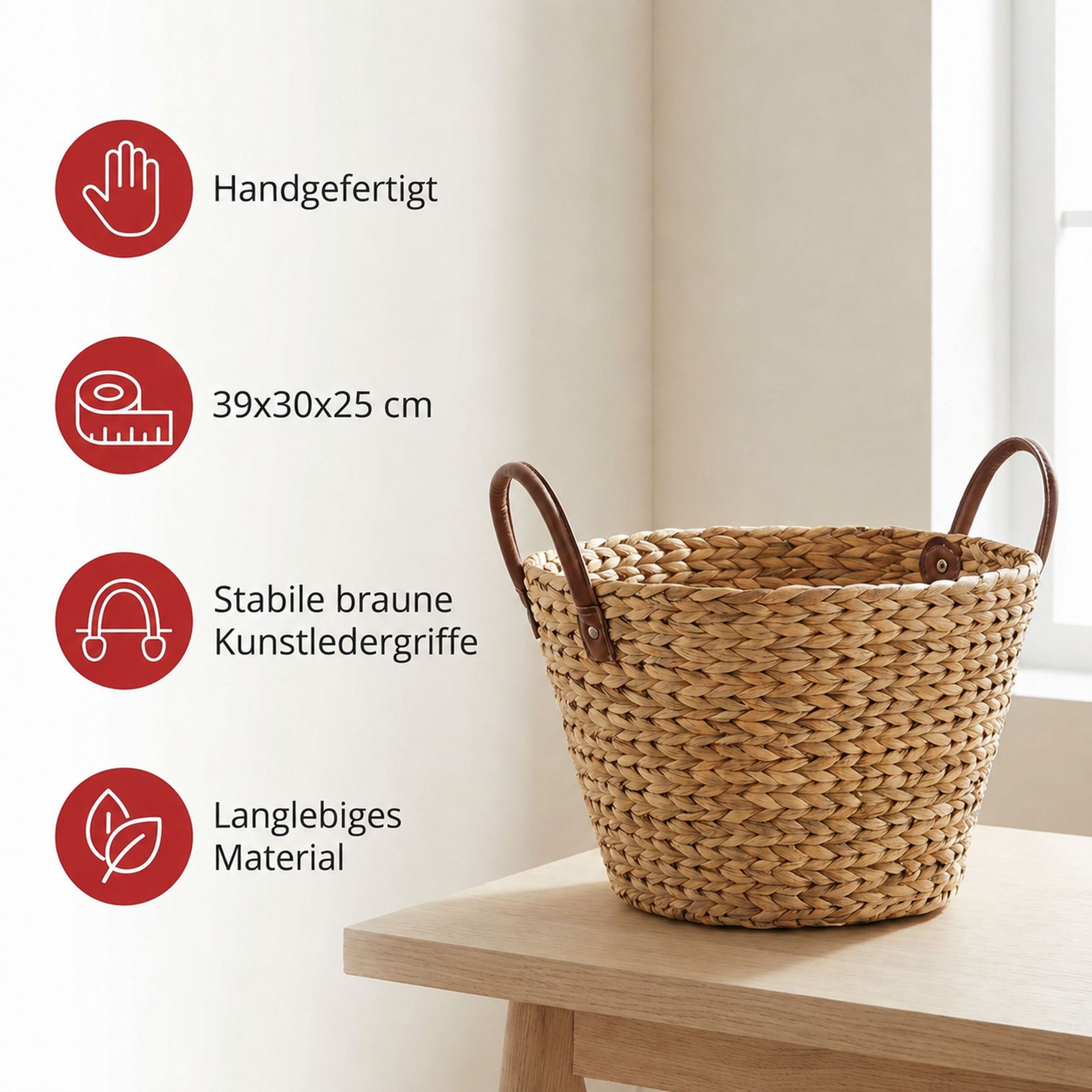 Füllkorb "Natural"  im Frank Flechtwaren Online Shop für Füllkörbe &amp; Universalkörbe kaufen