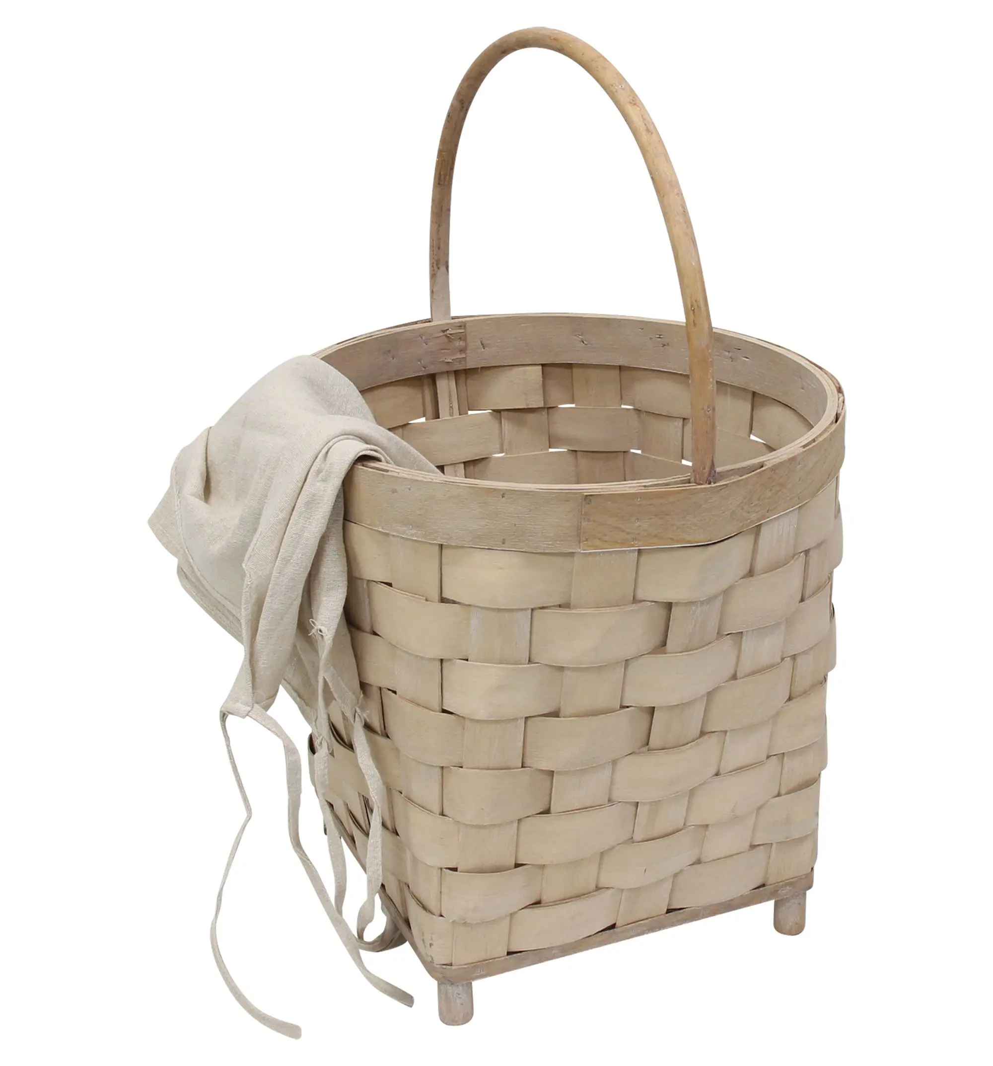 Bügelkorb "Holzspan"  im Frank Flechtwaren Online Shop für Goldene Herbstmomente kaufen